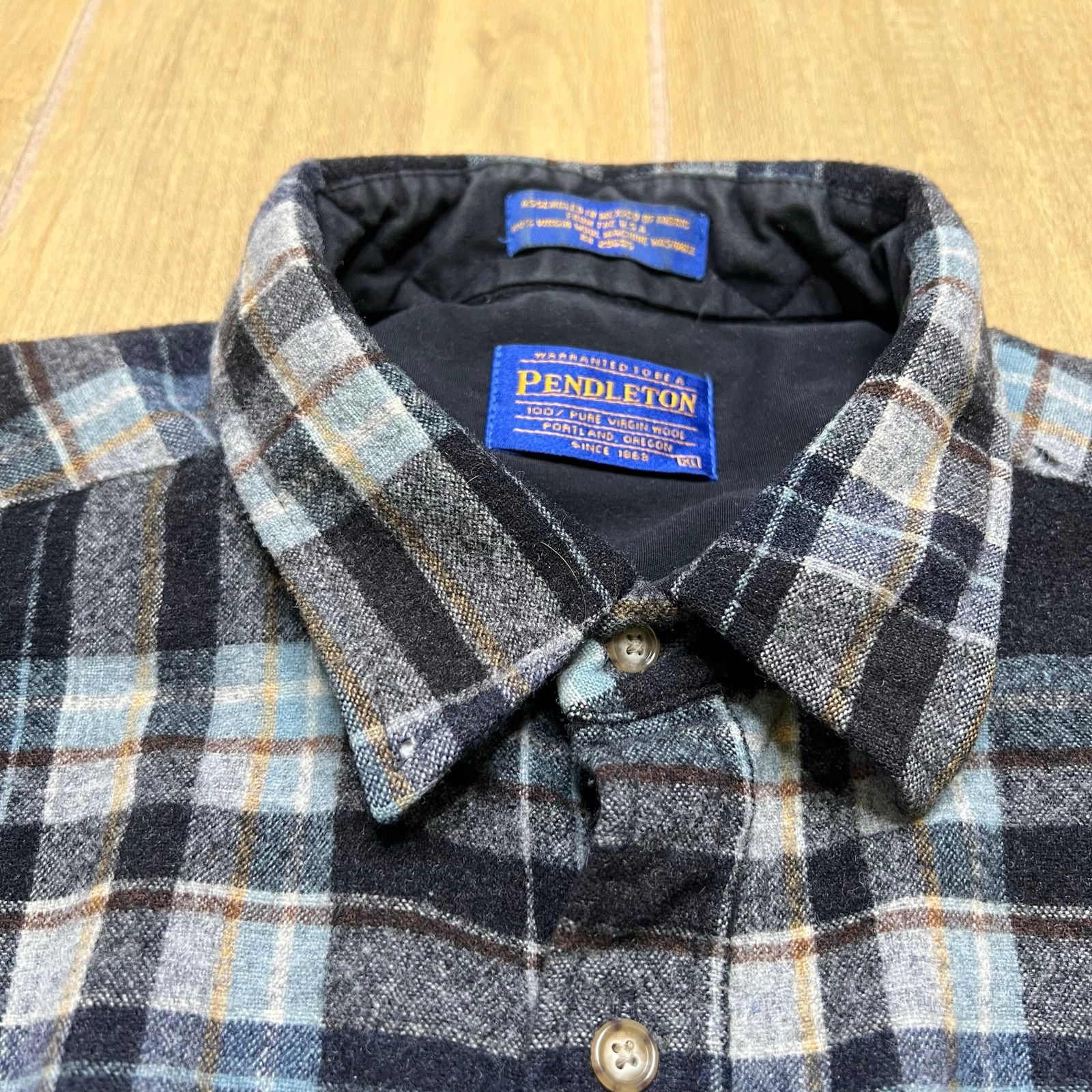 Pendleton Vintage Pendleton Wool Flannel Shirt XL Plaid Elbow Patch Size US XL / EU 56 / 4 - 12 Thumbnail