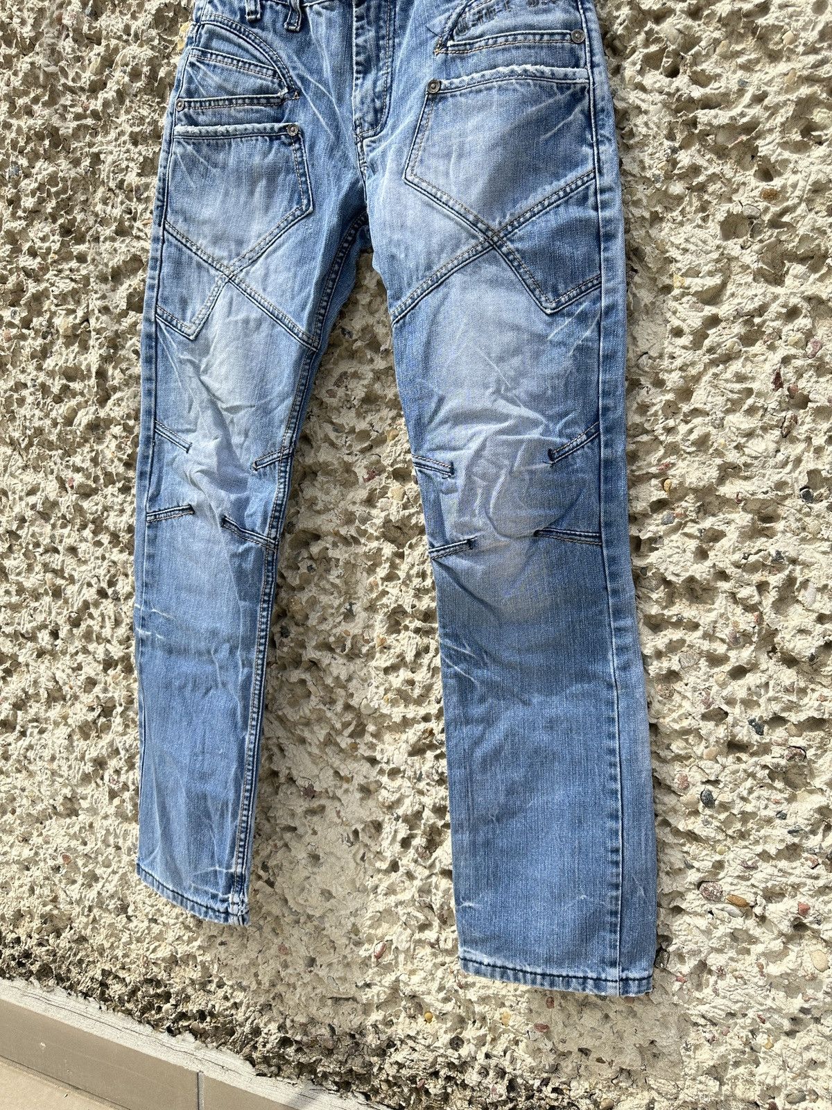 Vintage Vintage baby blue denim jeans Size US 29 - 3 Thumbnail