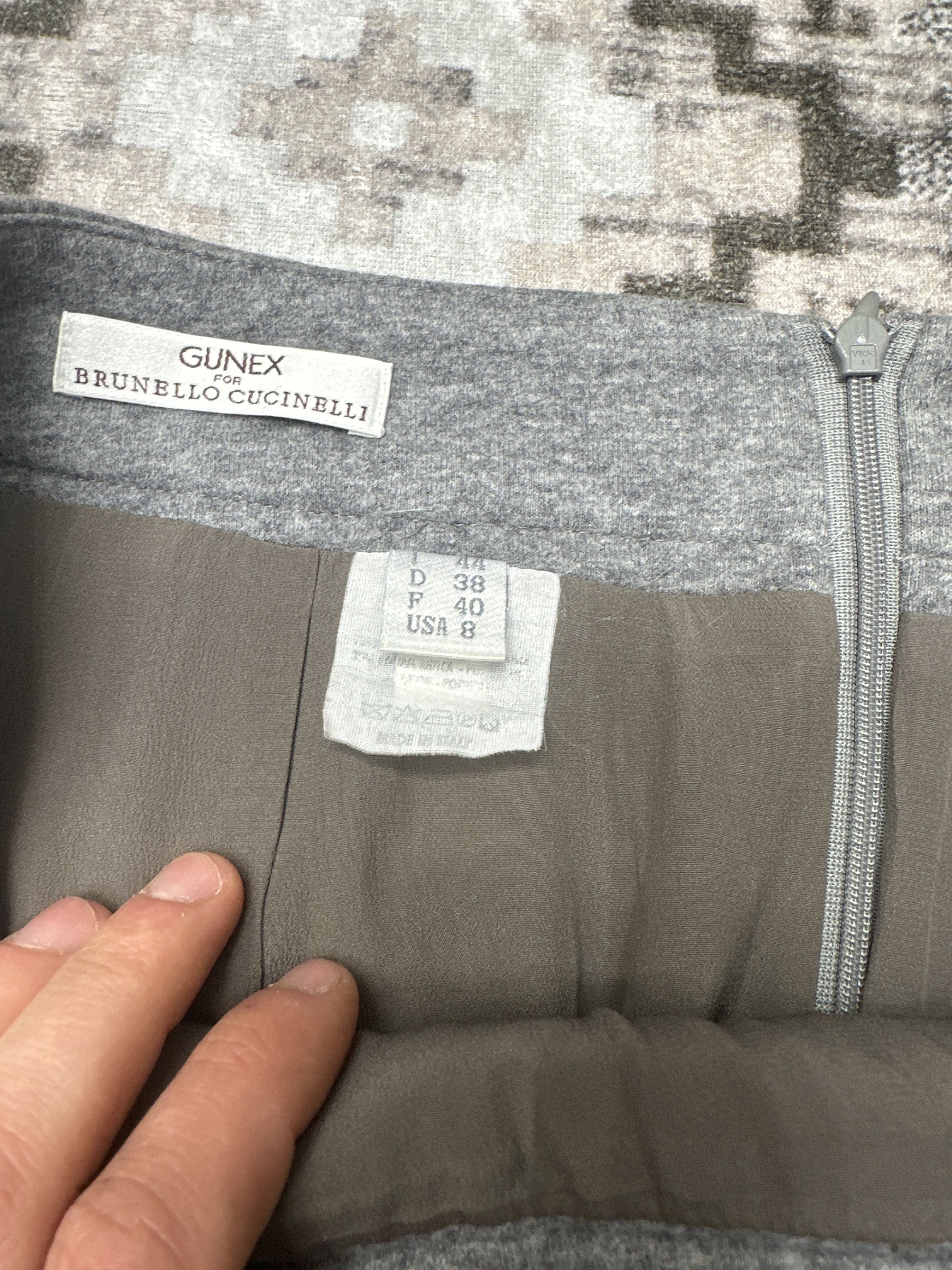 Brunello Cucinelli Gunex for Brunello Cucinelli Skirt Silk Size I44 D38 F40 Us8 Size 30" / US 8 / IT 44 - 5 Thumbnail