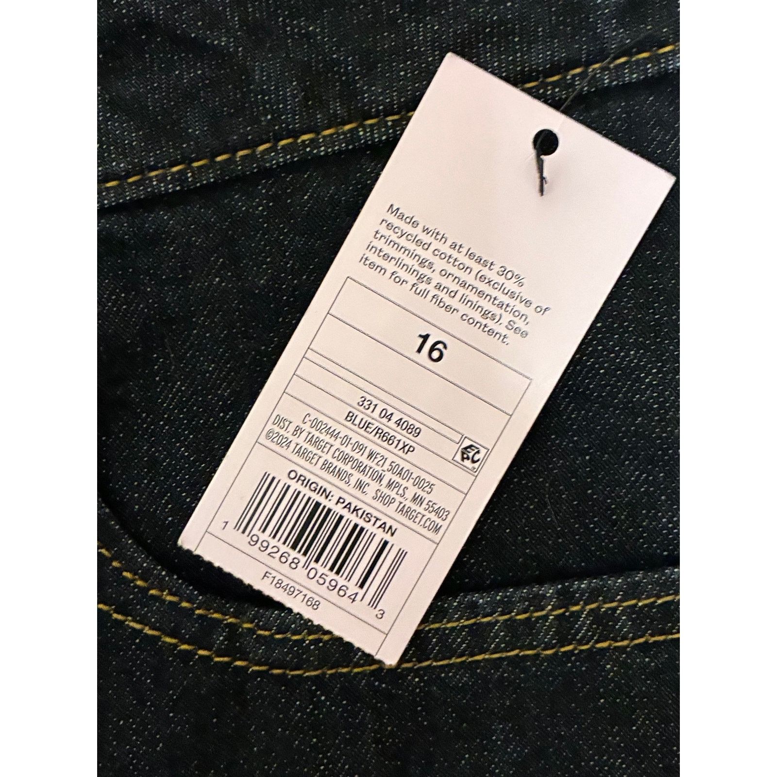 The Unbranded Brand Wild Fable Womens Low-Rise Baggy Jean 16/31 Inseam Dark Blue Size 31" - 3 Thumbnail