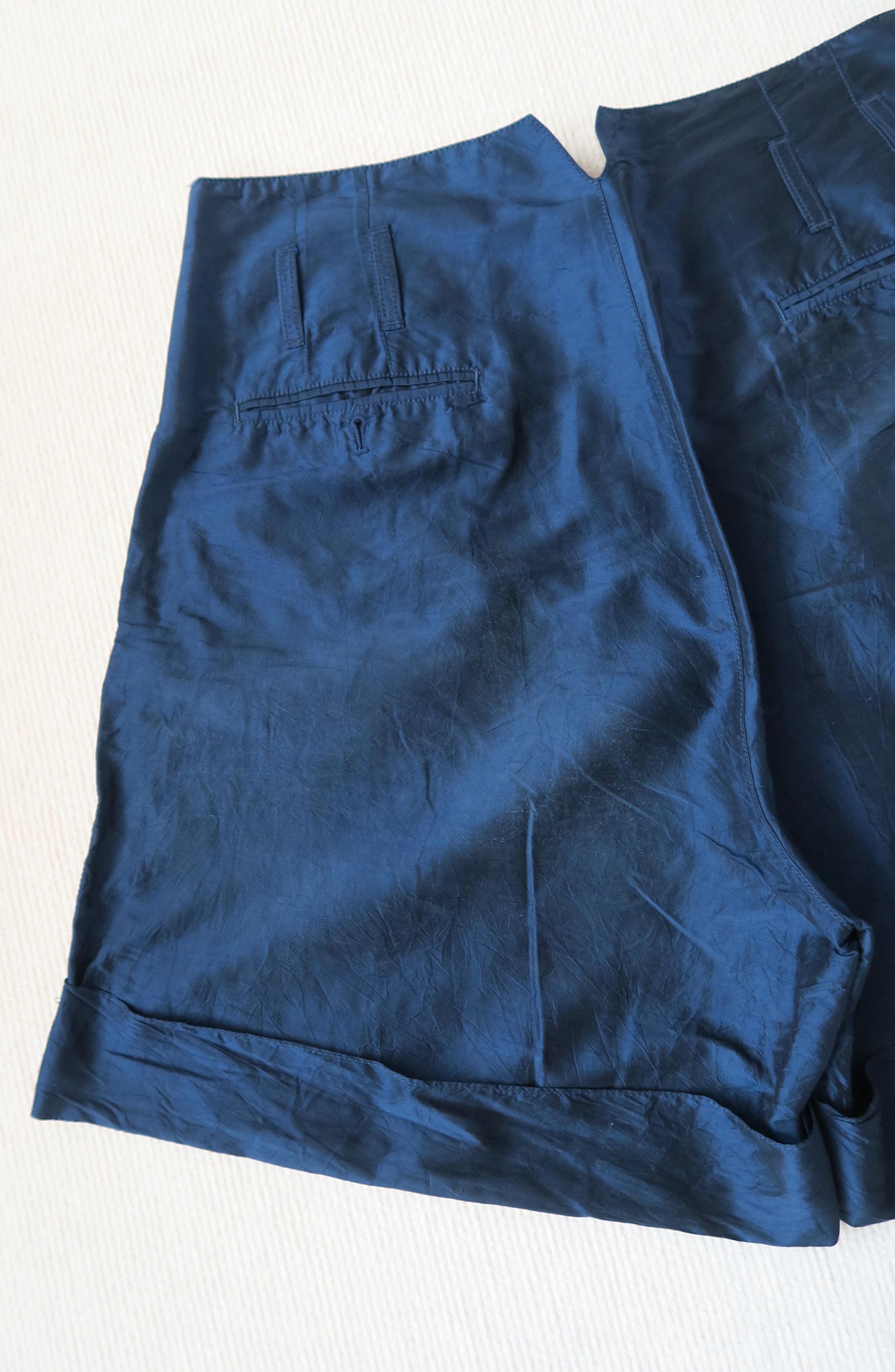 Emporio Armani Emporio Armani Blue Line Runway Silk Shorts Size US 34 / EU 50 - 11 Thumbnail