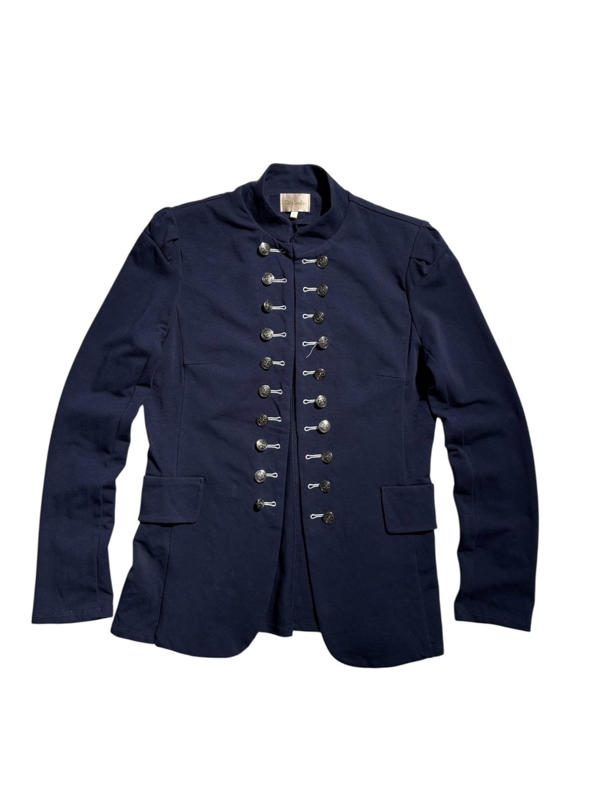 Japanese Brand Vintage Y2K Napoleon Hussar Jacket Silver Button Style Size L / US 10 / IT 46 - 2 Thumbnail