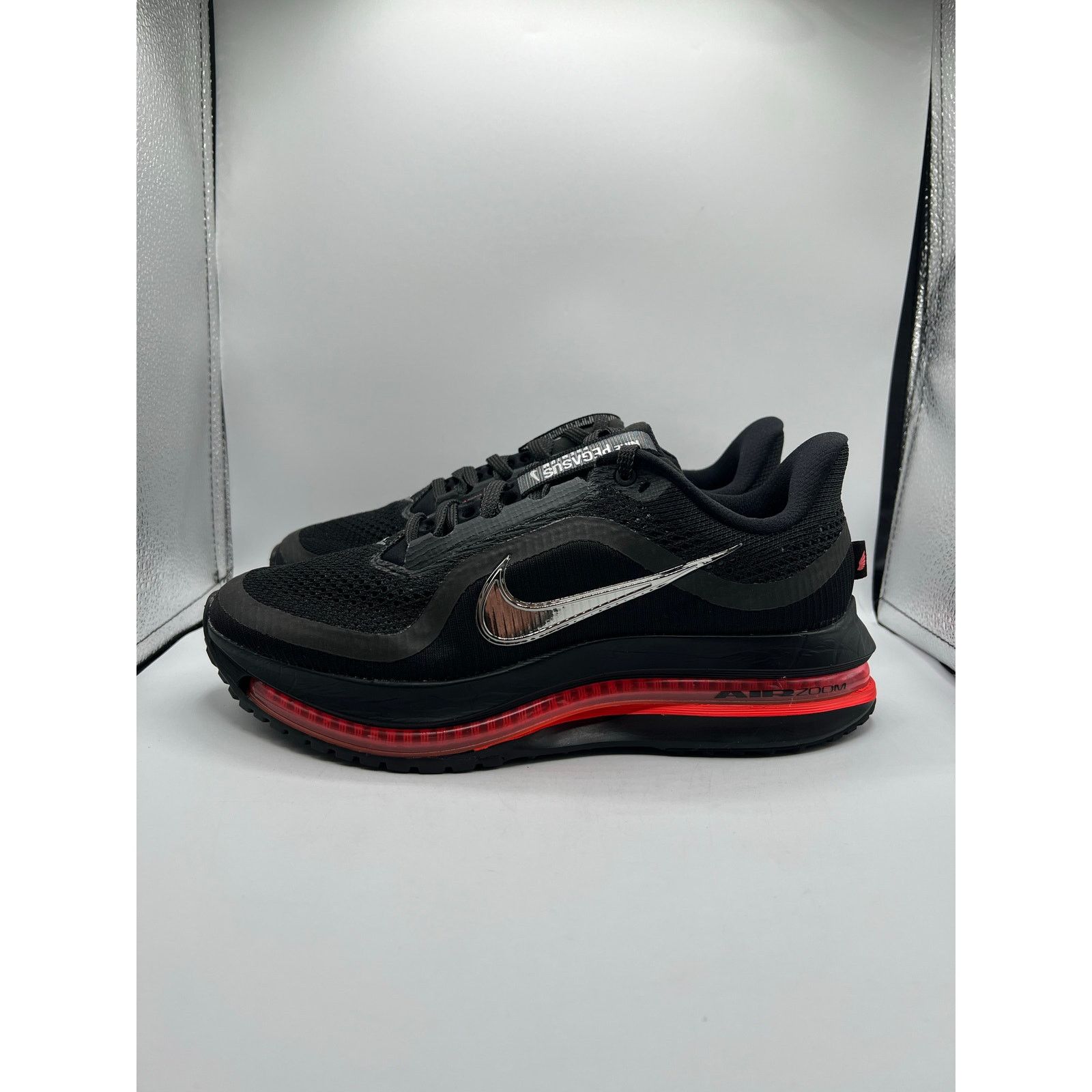 Nike Nike Pegasus Premium Wmns “Black Bright Crimson” size 8w Size US 8 / IT 38 - 1 Thumbnail