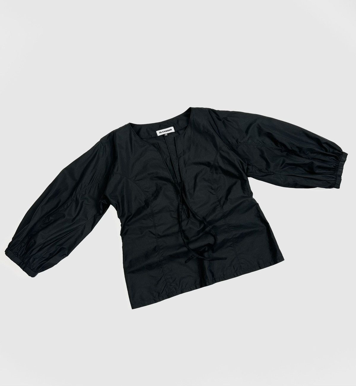 Jil Sander Rare JIL SANDER Blouse Black Top Avant Garde Size S Size S / US 4 / IT 40 - 2 Thumbnail