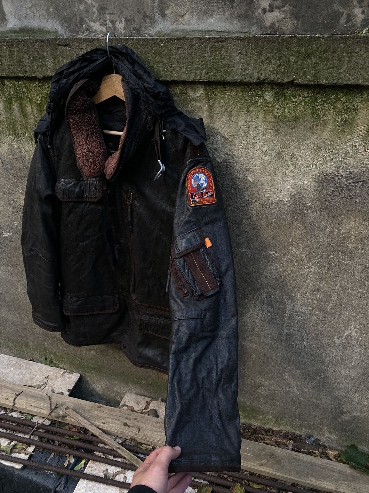 Parajumpers Parajumpers Leather Multipocket Insulated Jacket Size US L / EU 52-54 / 3 - 5 Thumbnail