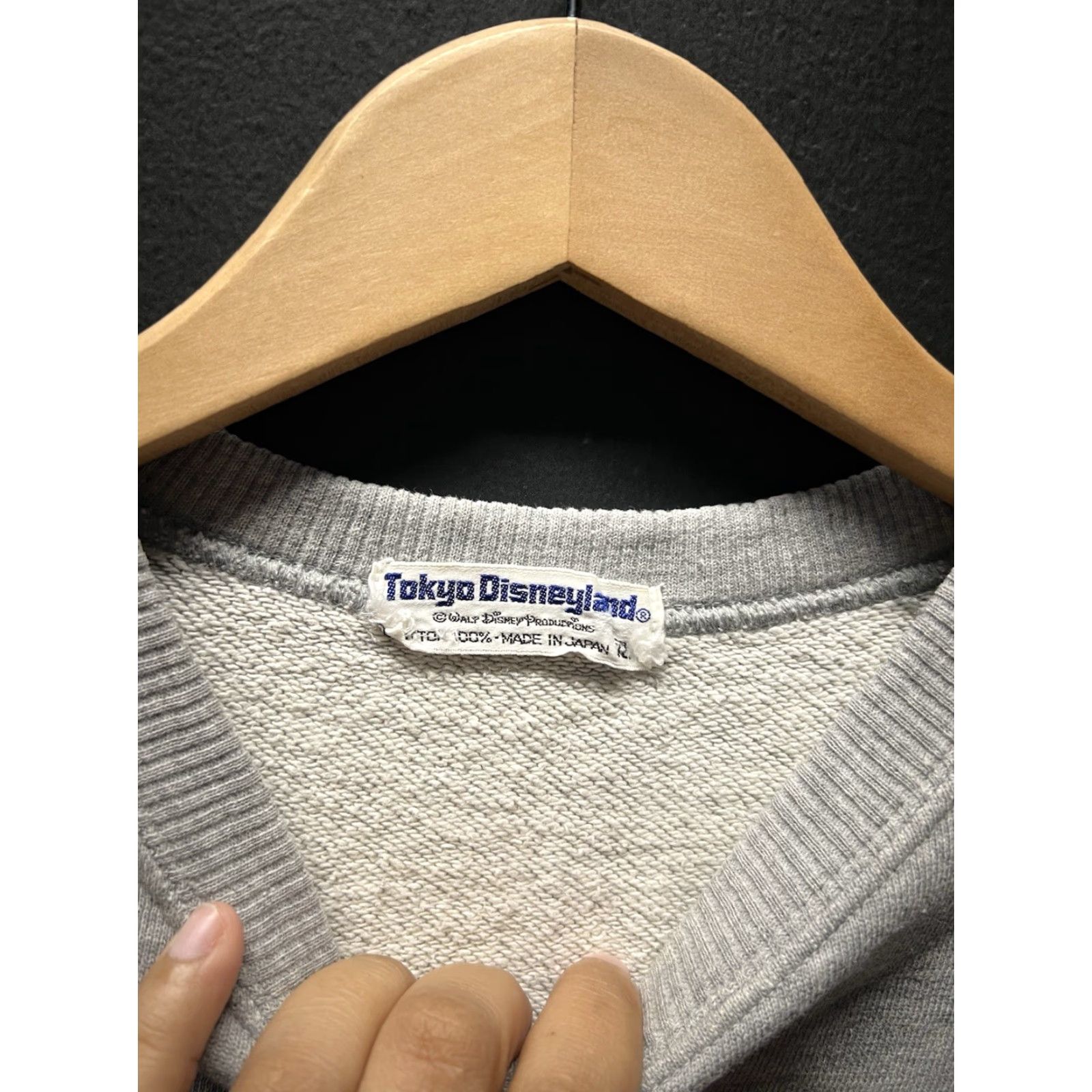 Disney VINTAGE Disney Mickey Mouse Sweatshirt XL Crewneck 80s Blue Japanese Cotton Men Size US XL / EU 56 / 4 - 2 Thumbnail