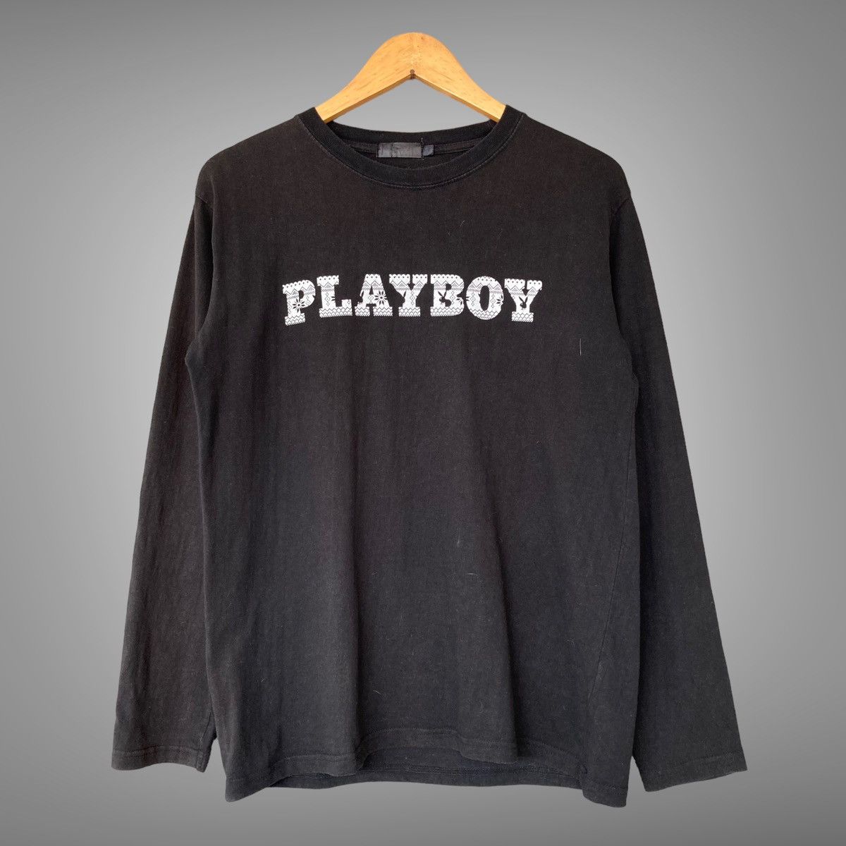 Playboy × Vintage Vintage Playboy Spell Out Logo Longsleeve Size US M / EU 48-50 / 2 - 4 Thumbnail