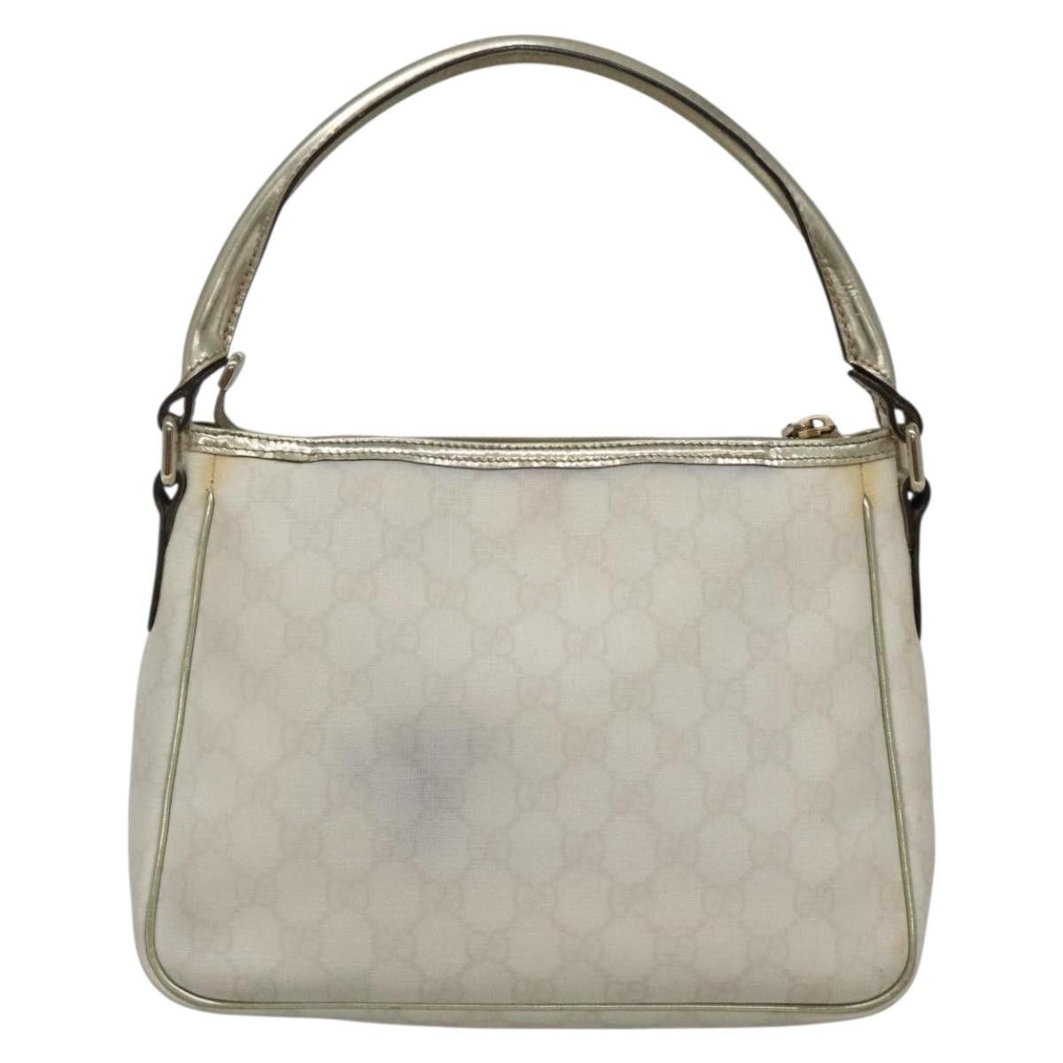 Gucci GUCCI GG Supreme Shoulder Bag Pvc White Gold Size ONE SIZE - 3 Thumbnail