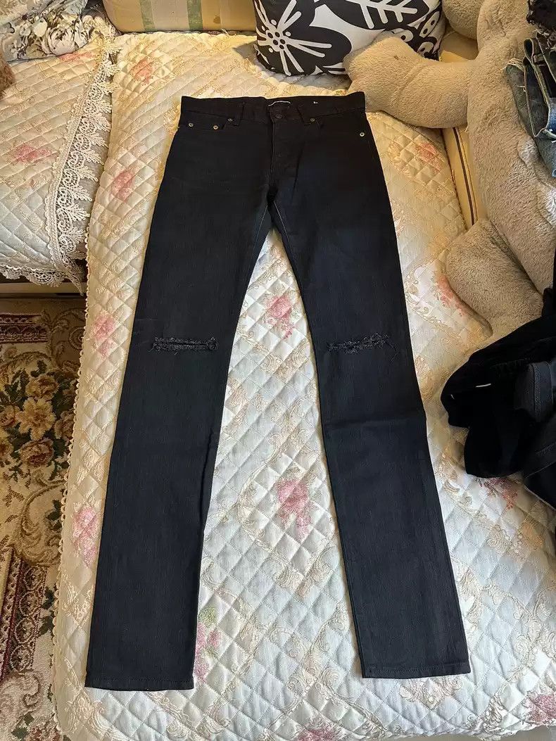 Saint Laurent Paris D02 black straight cut jeans