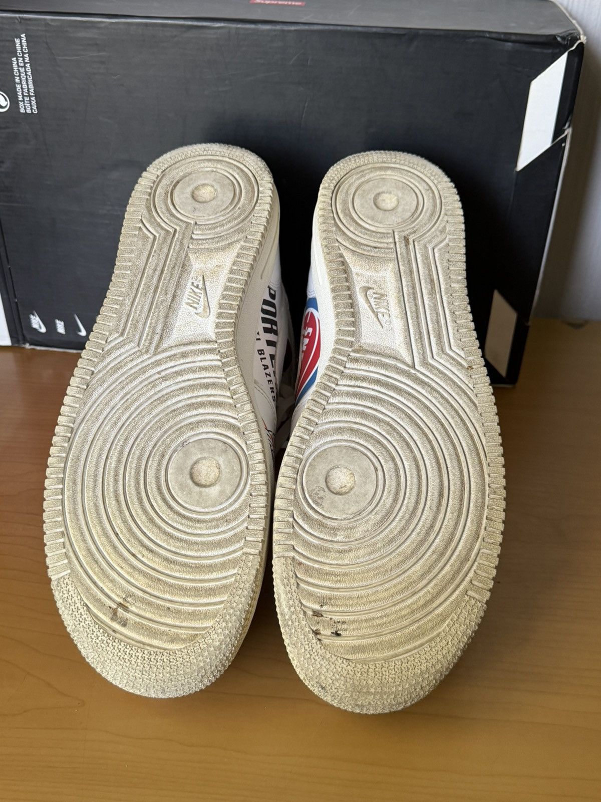 NBA × Nike × Supreme Nike Air Force 1 Mid Supreme NBA white Size US 12 / EU 45 - 9 Thumbnail