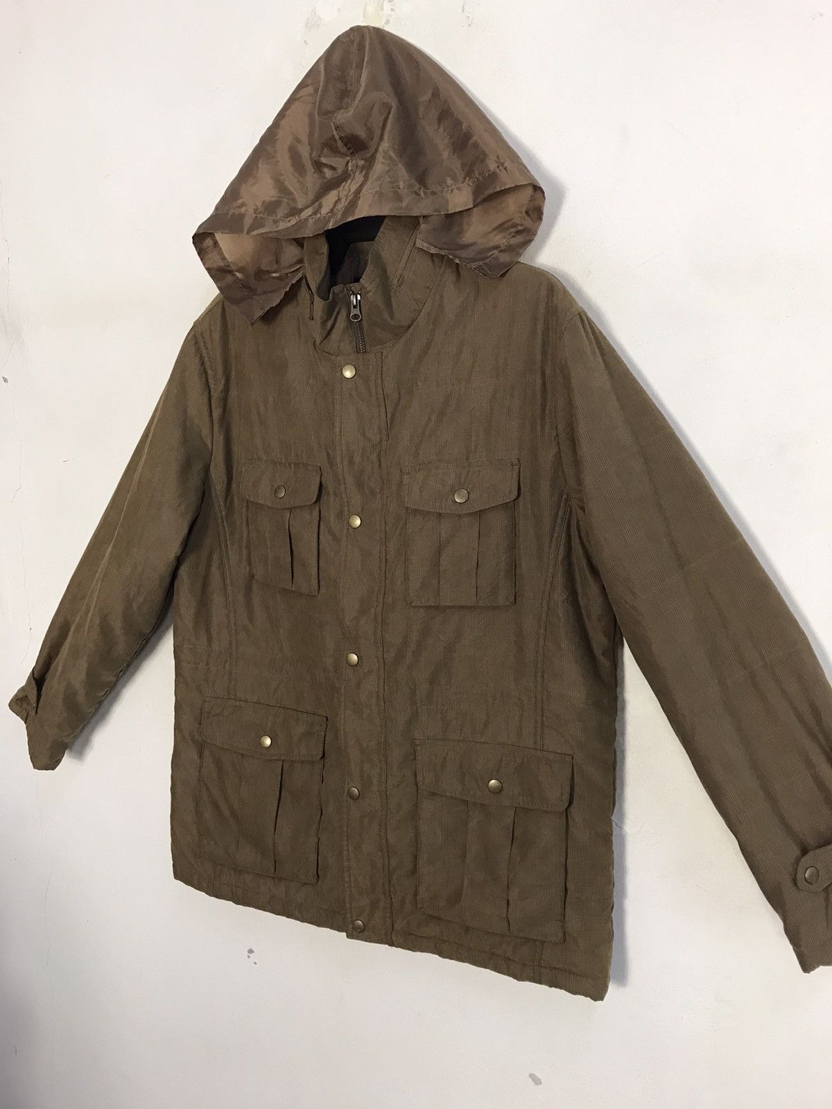 Designer Hype Kansai Yamamoto Hooded Padded Jacket Multipocket Design Size US XL / EU 56 / 4 - 4 Thumbnail