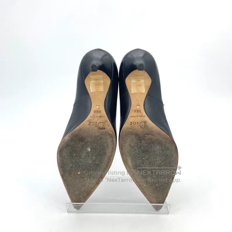 Dior Dior Black leather pointed toe thin heels Size US 6 / IT 36 - 5 Thumbnail