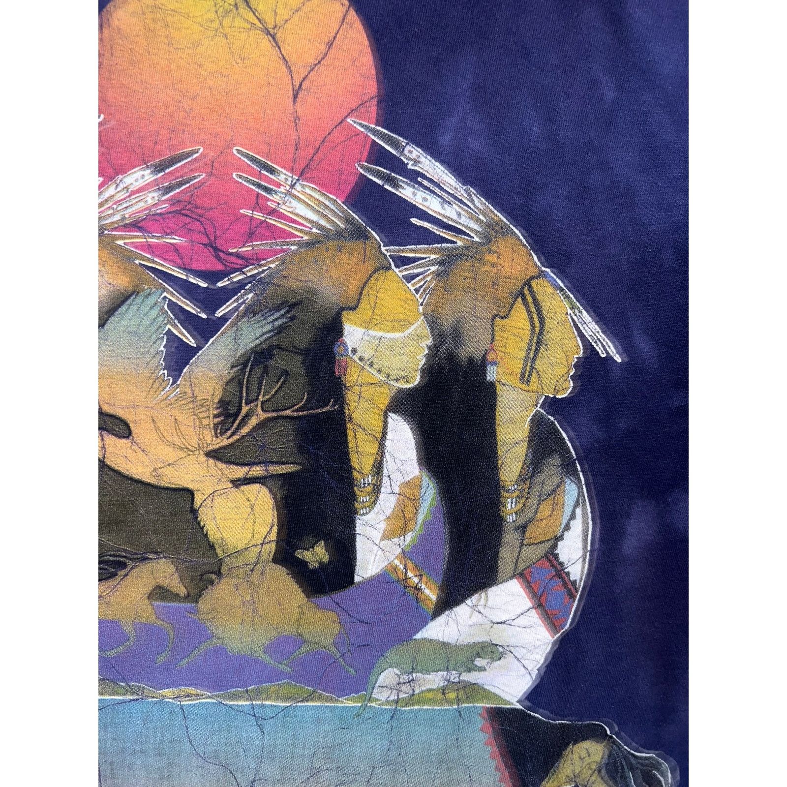 The Mountain Vintage The Mountain Gina Grey Shirt Native American Art XL Size US XL / EU 56 / 4 - 4 Thumbnail