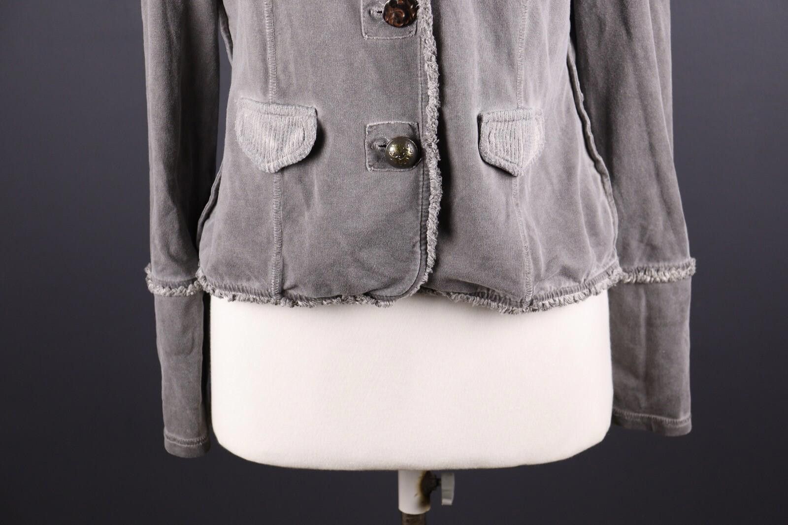 Other Bottega by Elisa Cvaletti Gray Blazer Jacket Size L Size L / US 10 / IT 46 - 3 Thumbnail