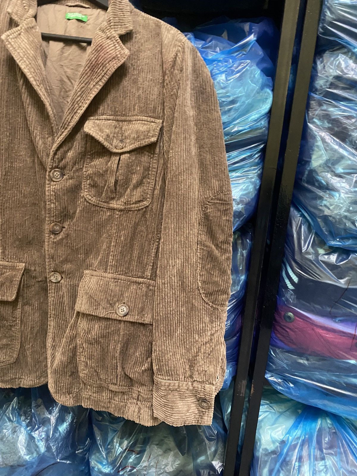 Benetton Vintage Benetton Brown Corduroy Blazer Made in Romania Size US M / EU 48-50 / 2 - 4 Thumbnail