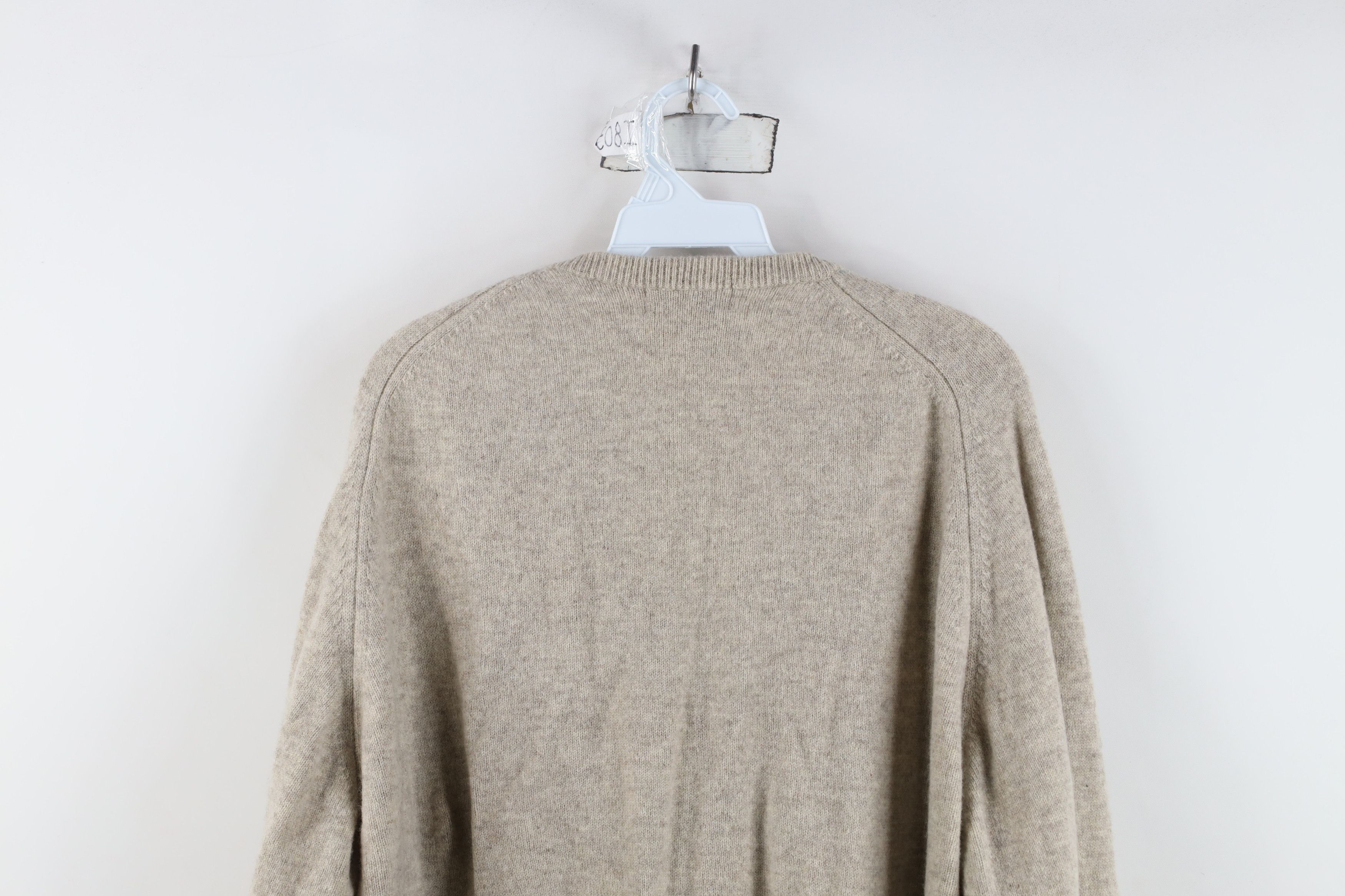 L.L. Bean Vintage 70s LL Bean Knit V-Neck Sweater Heather Gray Size US XL / EU 56 / 4 - 9 Thumbnail