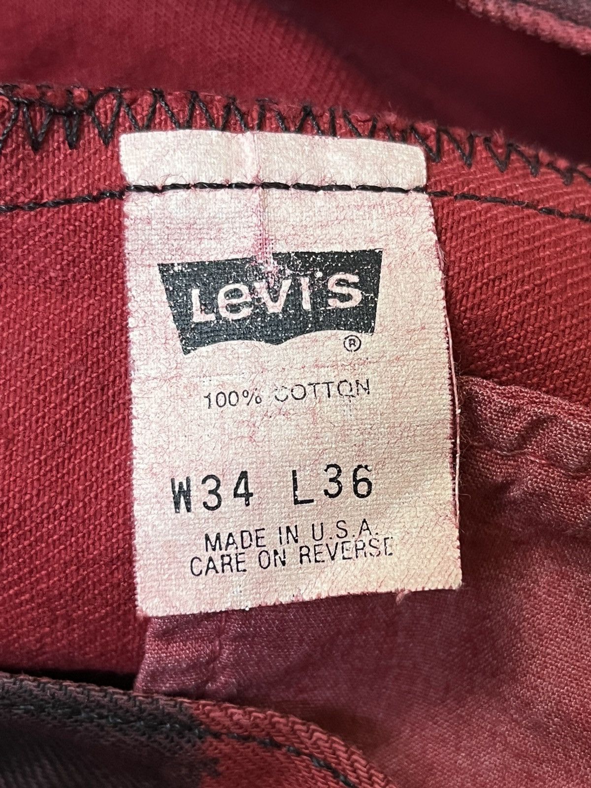 Levi's Vintage Clothing VINTAGE 90s LEVI’S 501 CUSTOM PRISONER INSPIRED ROBINS JEANS Size US 34 / EU 50 - 19 Thumbnail