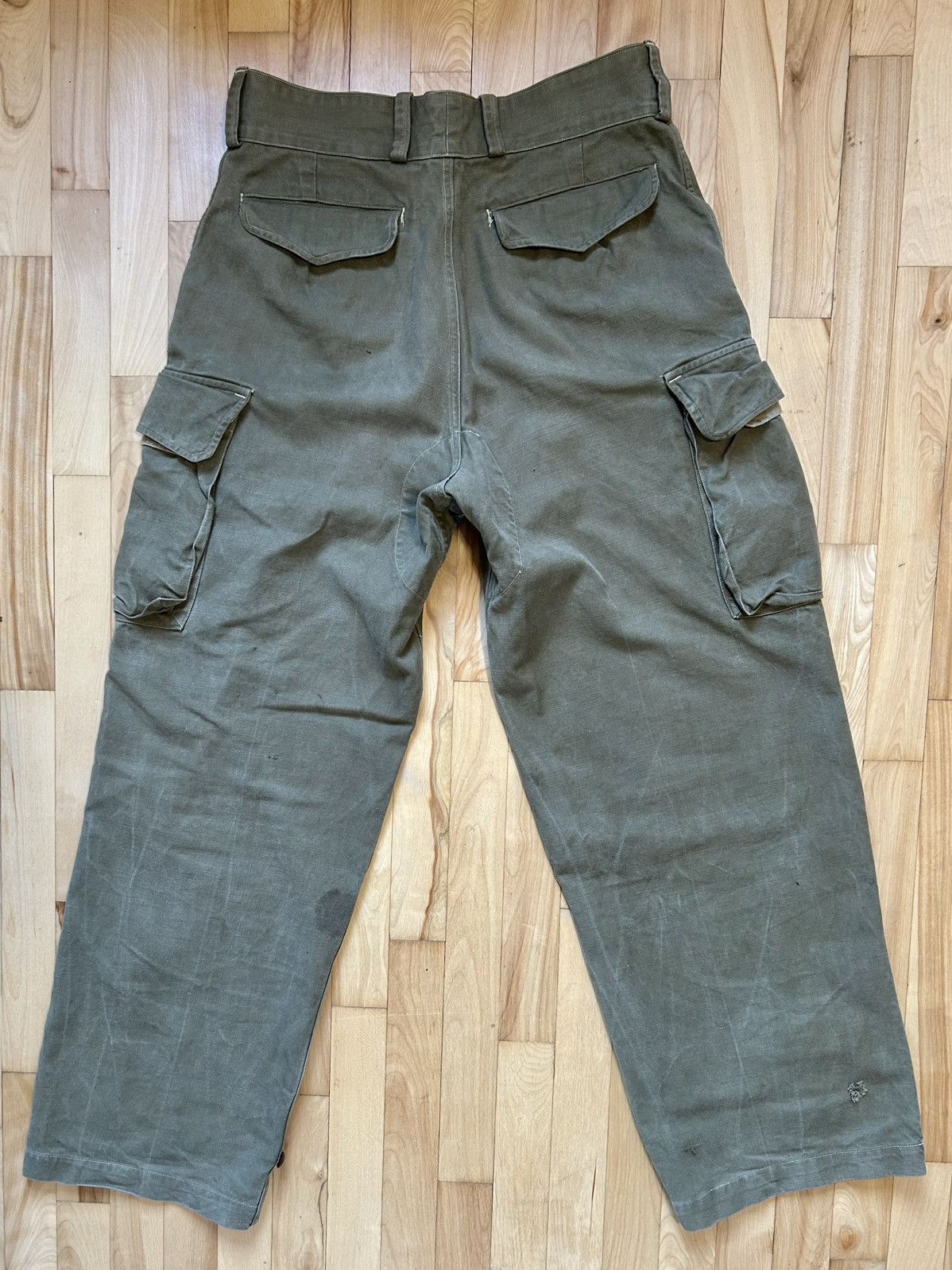 Other Vintage 50s French Army M47 Heavy HBT Cargos Size US 34 / EU 50 - 8 Thumbnail
