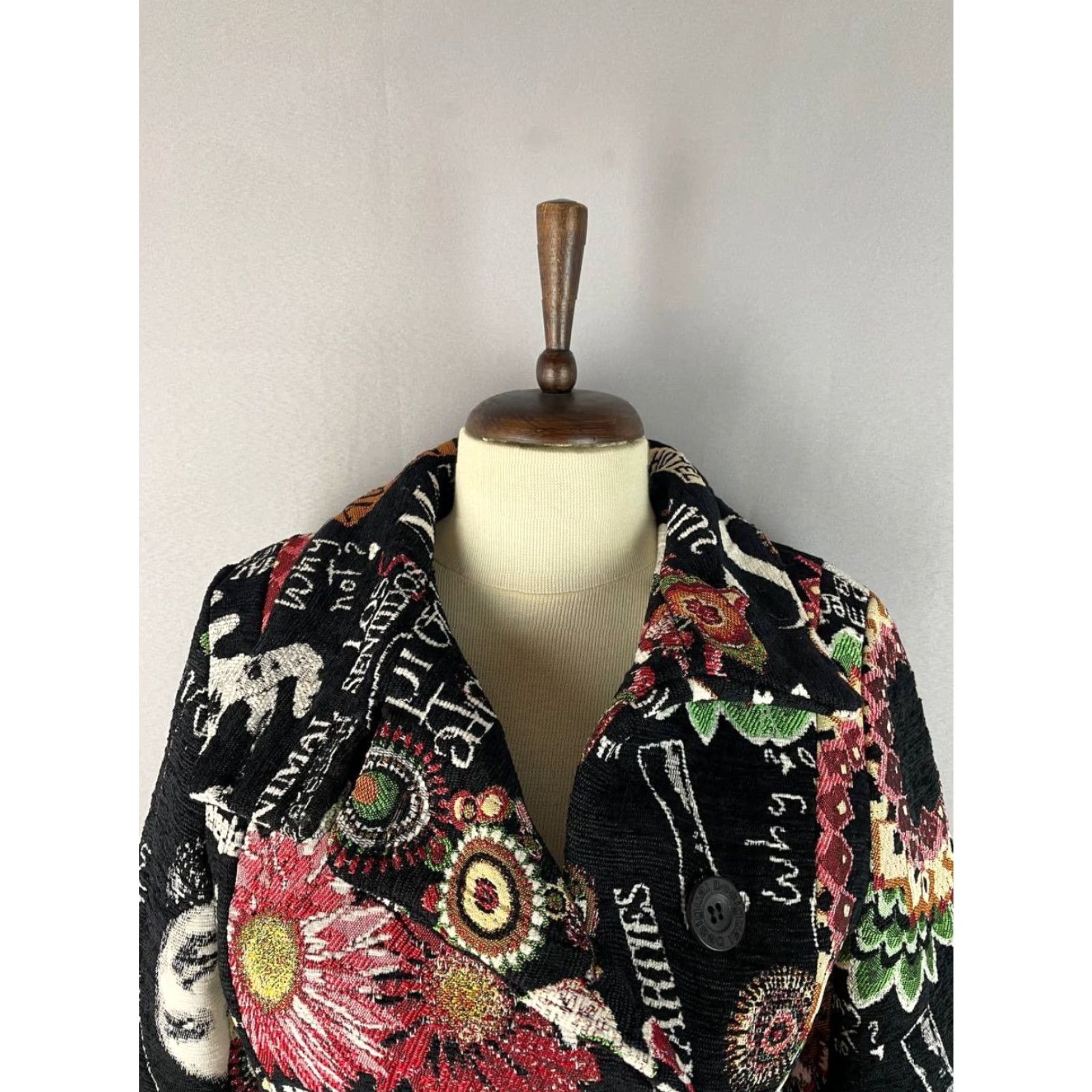 Desigual Desigual Coat Women Multicolor Polyester Long Sleeve Jacket S Regular Womens Fashion Coat Size S / US 4 / IT 40 - 5 Thumbnail