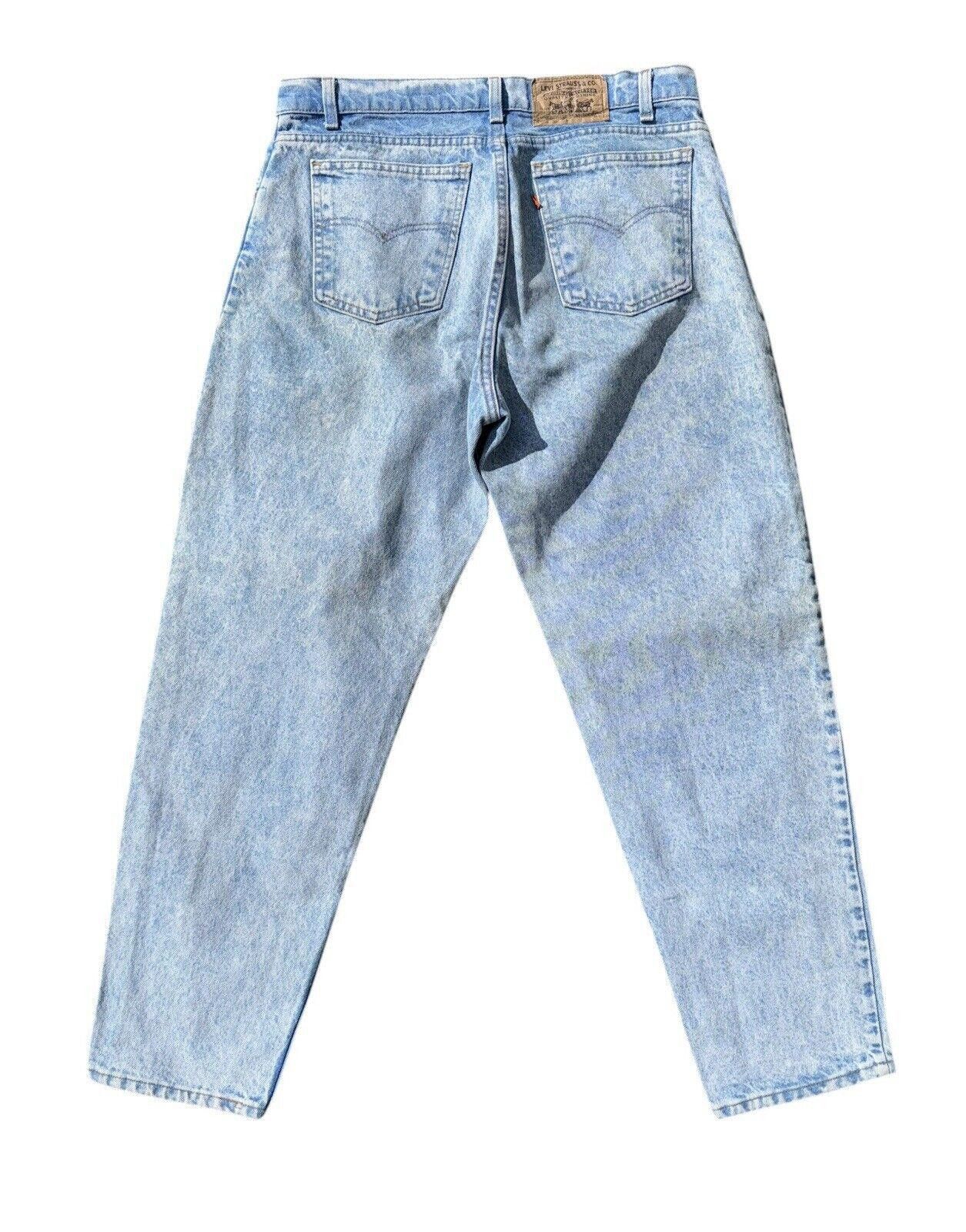 Levi's Vintage Levis 550 Light Wash Orange Tab Denim Jeans Sz 36x30 Size US 36 / EU 52 - 2 Thumbnail