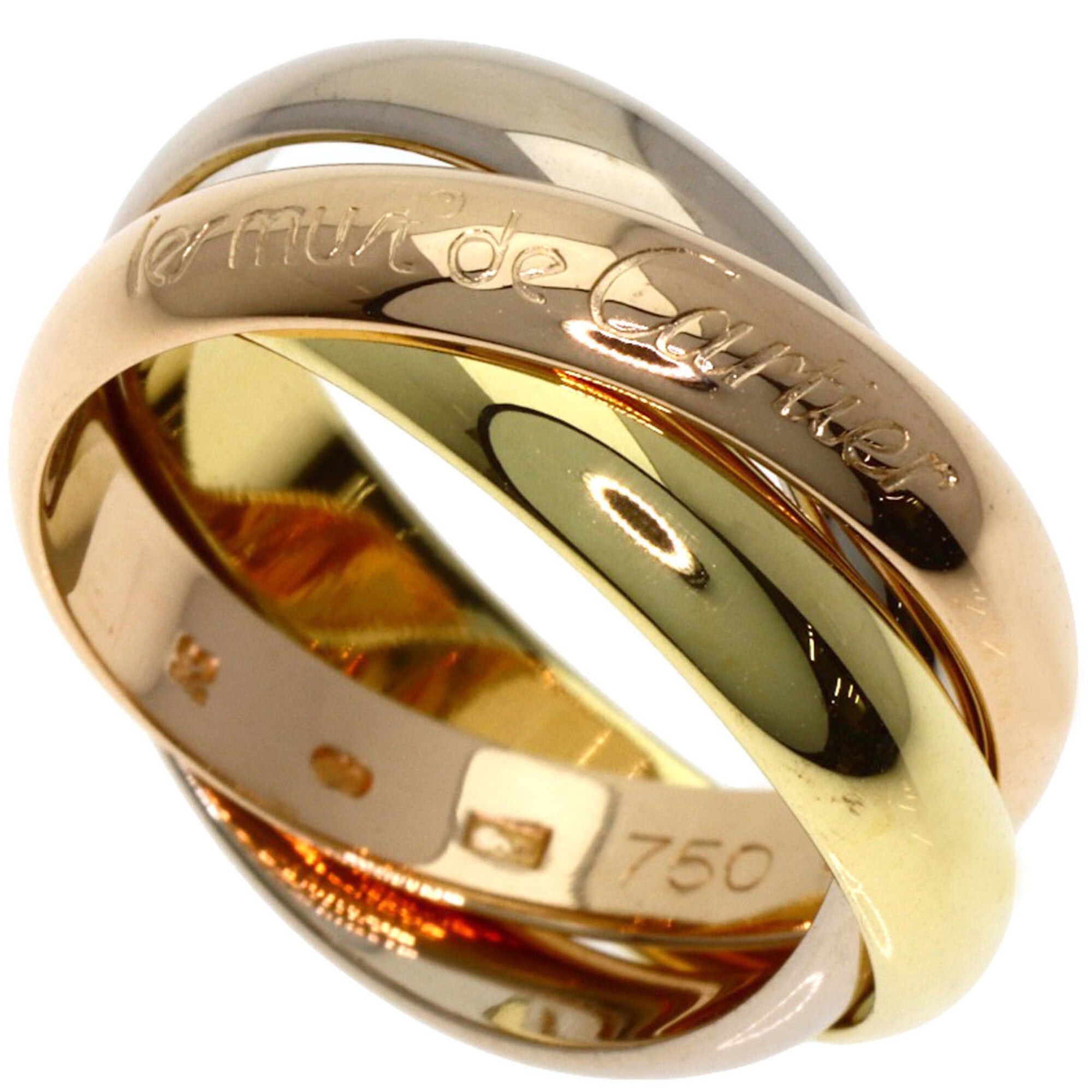 Cartier Cartier Trinity #48 Ring, 18K Yellow Gold/18K Pink White Gold, Women's, CARTIER Size ONE SIZE - 1 Thumbnail
