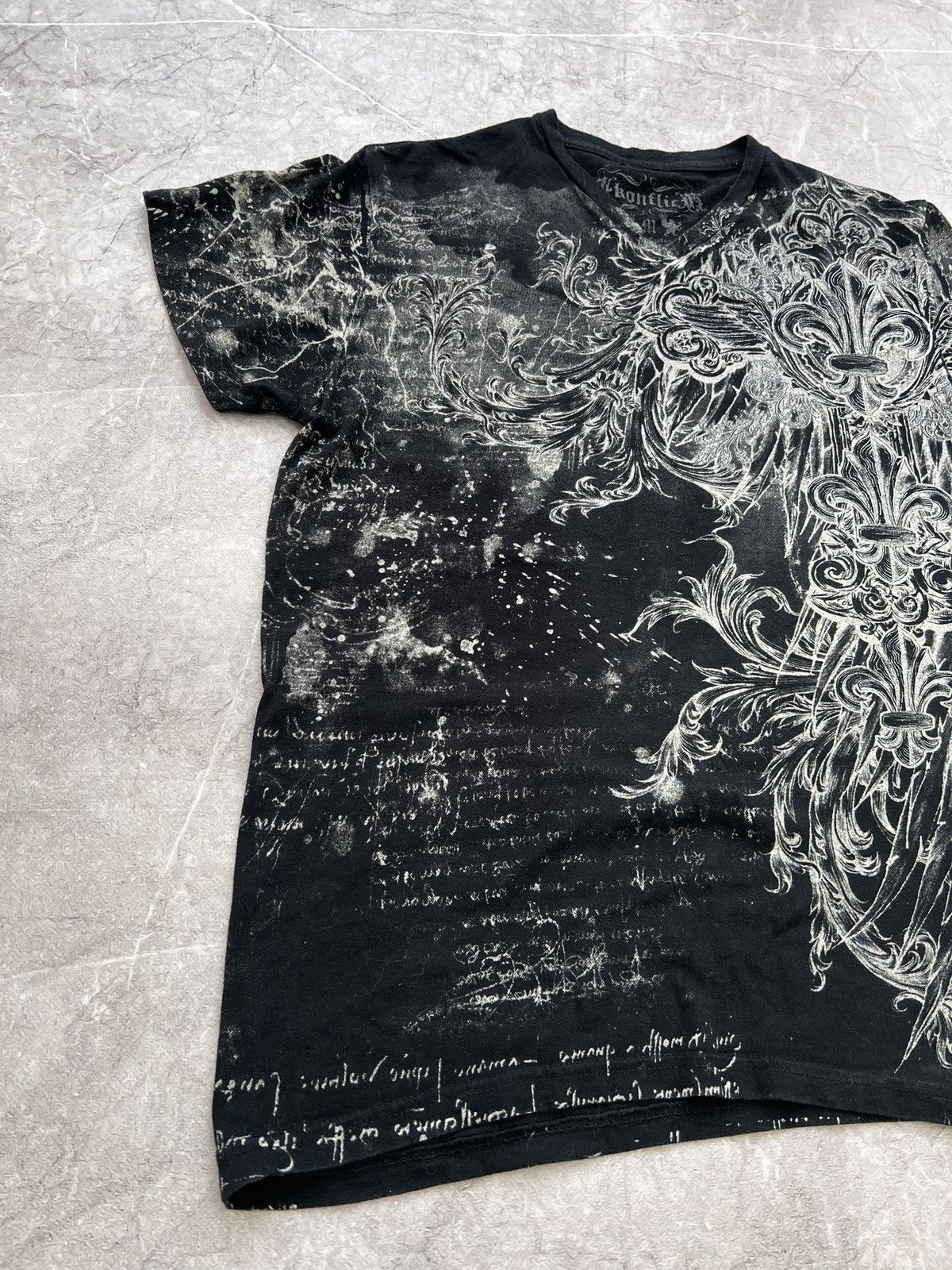 Affliction × Ed Hardy Sk8 FULL PRINT SKULL GRUNDE PUNK T-Shirt y2k affliction Size US M / EU 48-50 / 2 - 3 Thumbnail