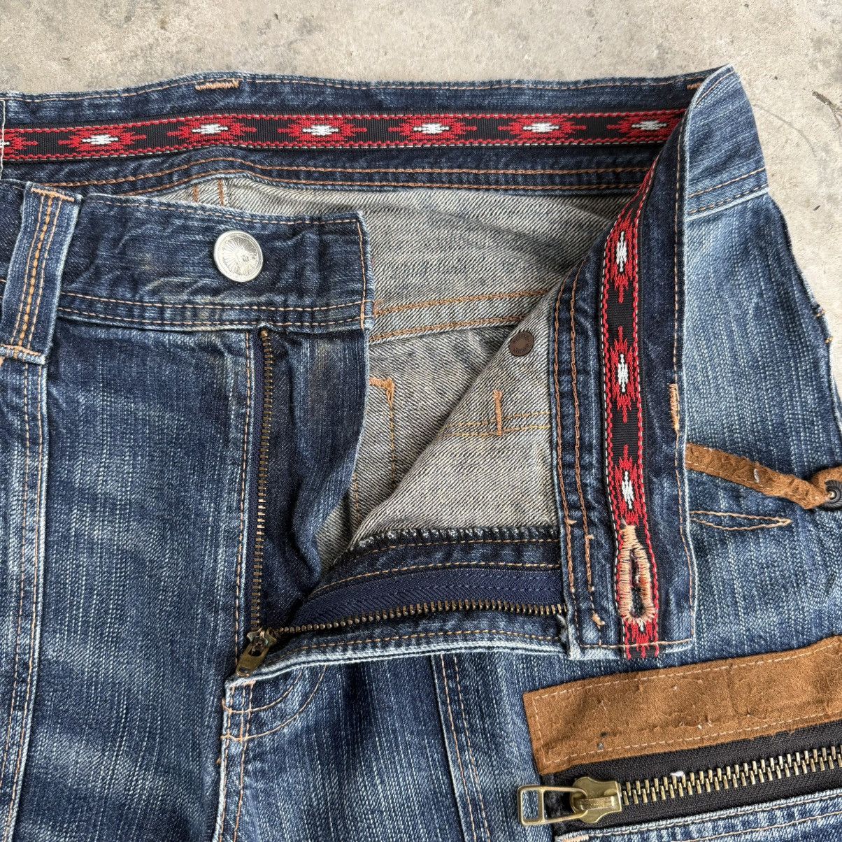 Edwin W34x33.5 Vintage Edwin Bush Pants Faded Ripped Denim Jean Size US 34 / EU 50 - 7 Thumbnail