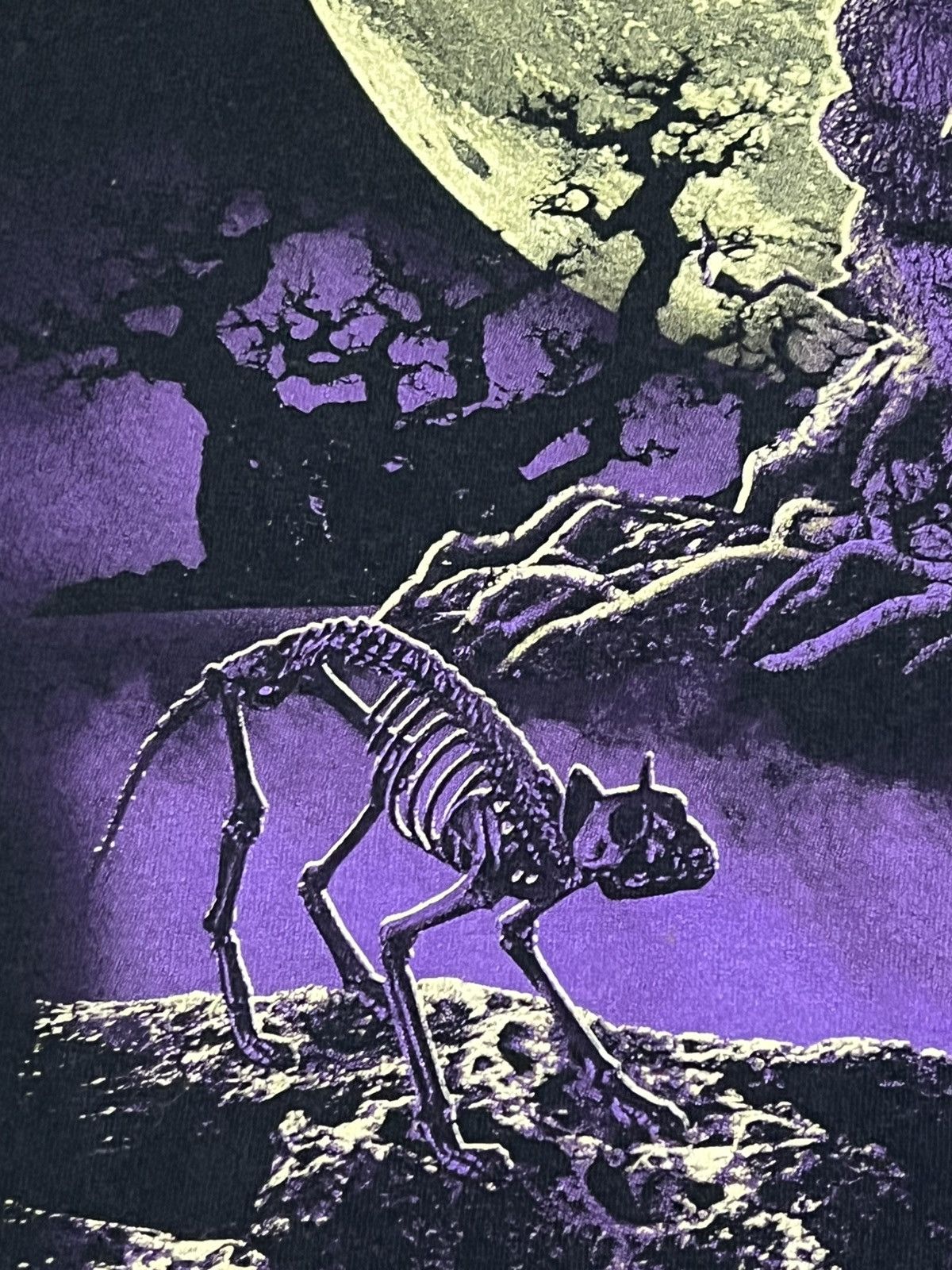 Other Halloween Horror Graveyard Big Graphic Black Tee Size US XXL / EU 58 / 5 - 9 Thumbnail