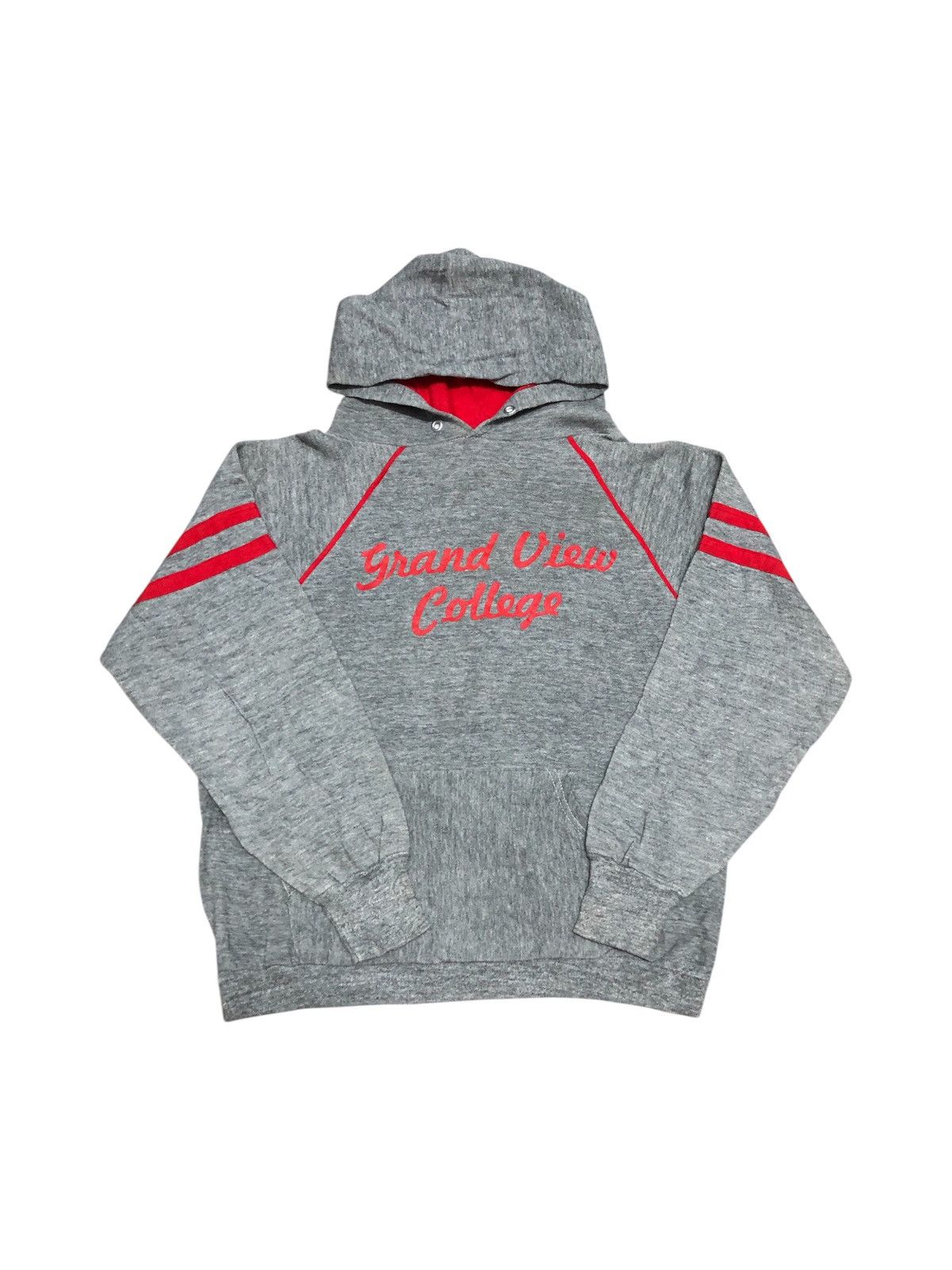 Vintage Vintage 80’s Grand View College Hoodie Biglogo Size US S / EU 44-46 / 1 - 1 Thumbnail