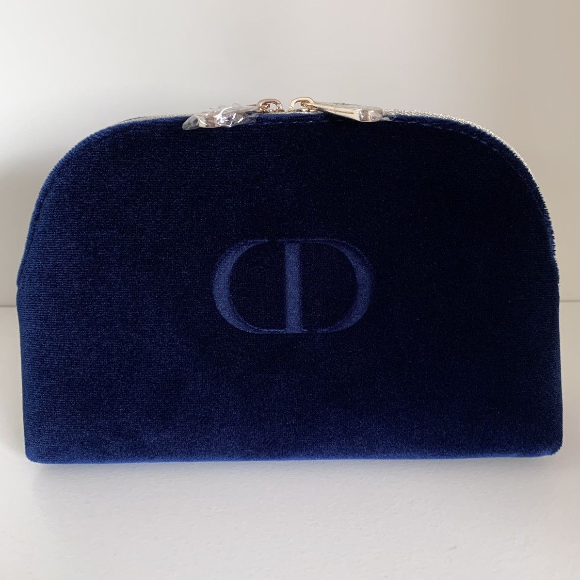 Dior Dior navy velour zippy pouch Size ONE SIZE - 17 Thumbnail