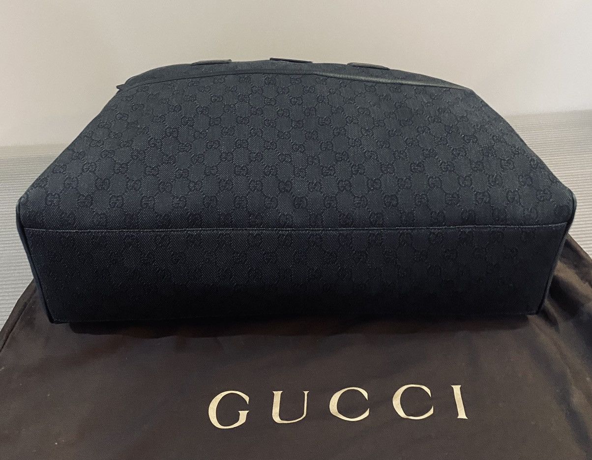 Gucci Gucci 🇮🇹 Nero GG kanvas/leather carry all bowler unisex NEW Size ONE SIZE - 10 Thumbnail