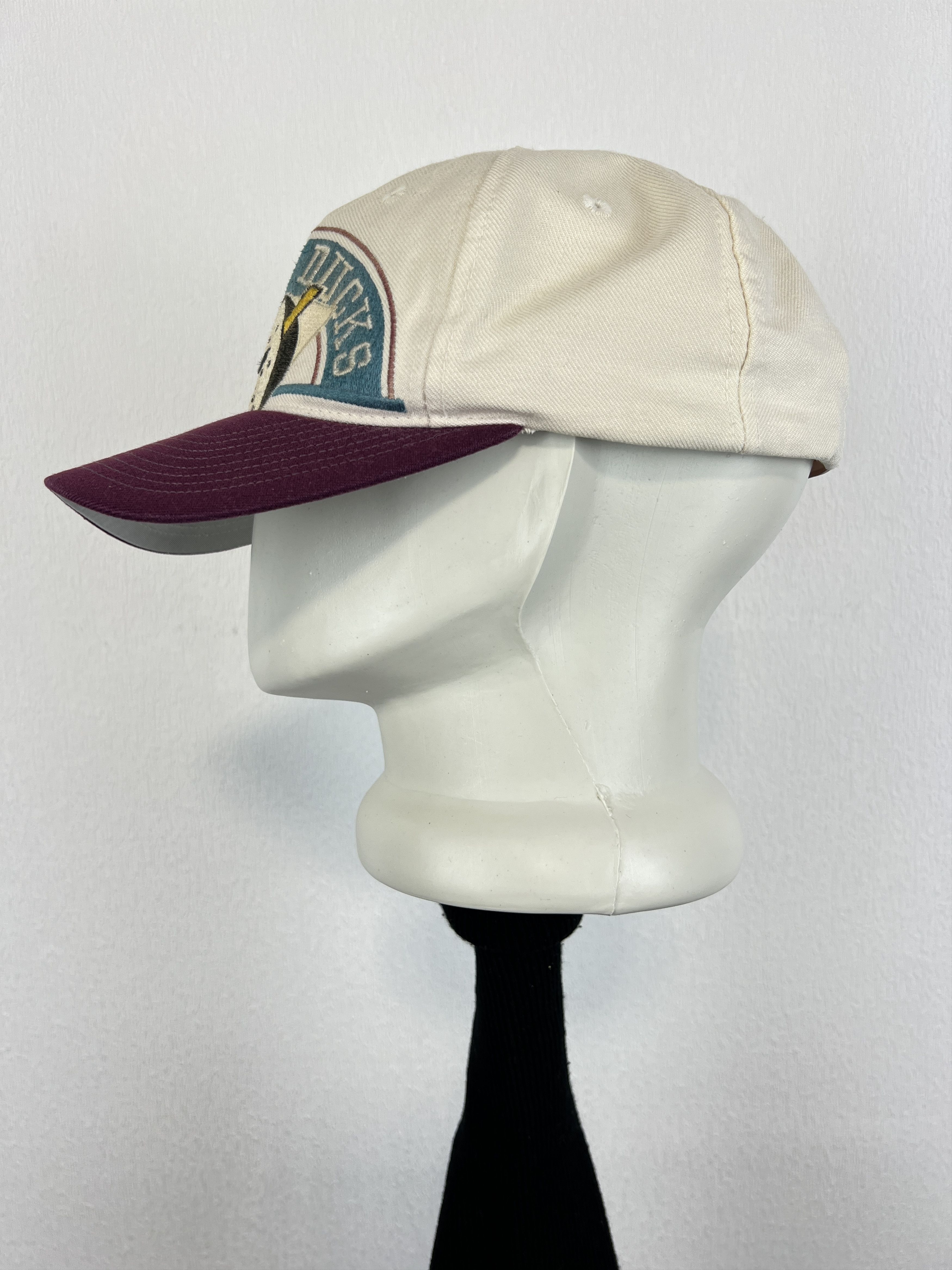 Apex One Vintage 90's Anaheim Mighty Ducks NHL Snapback Adult Cap Hat Size ONE SIZE - 4 Thumbnail