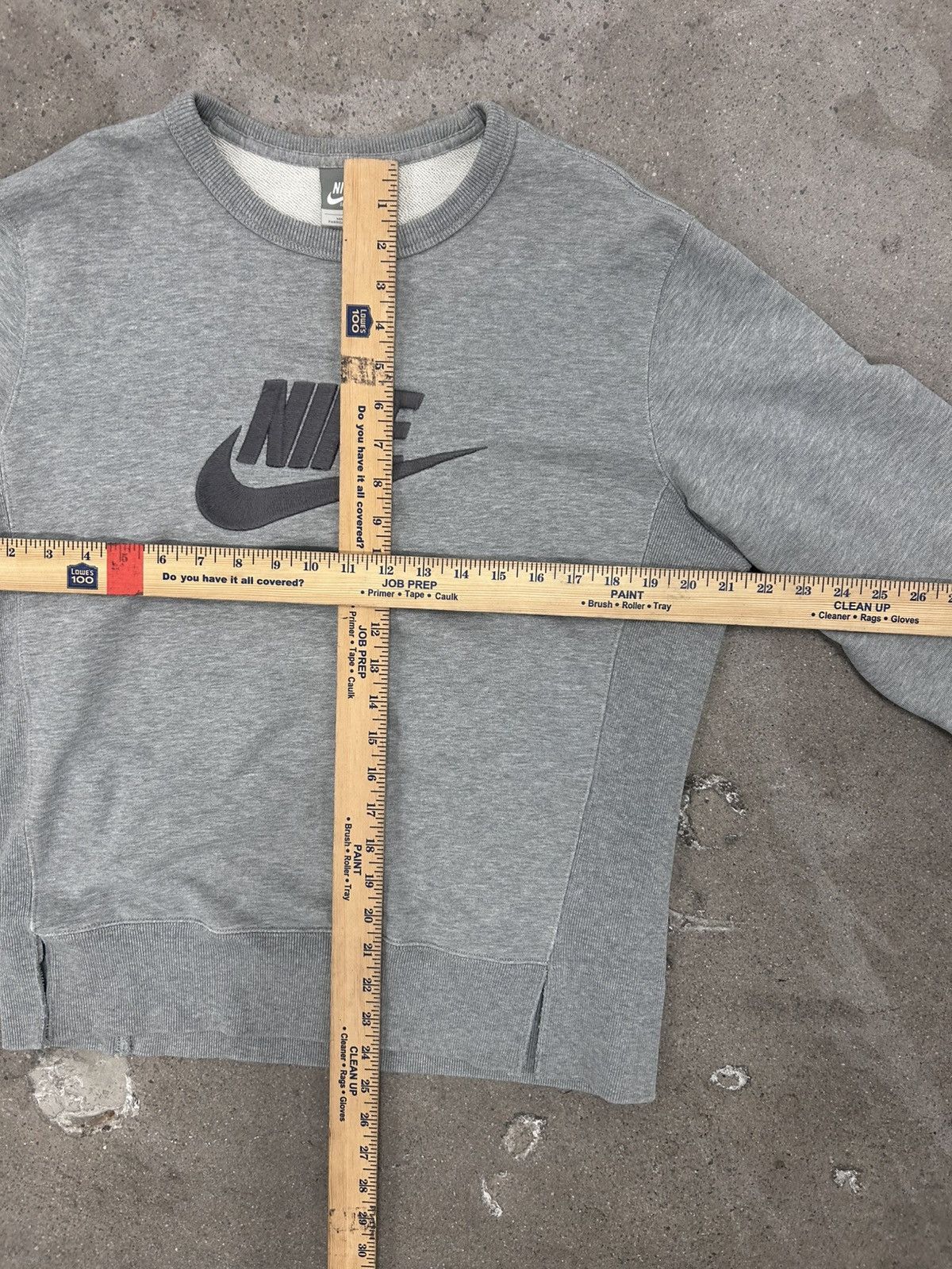 Vintage Vintage Nike Distressed Grey sweatshirt Size US L / EU 52-54 / 3 - 6 Thumbnail
