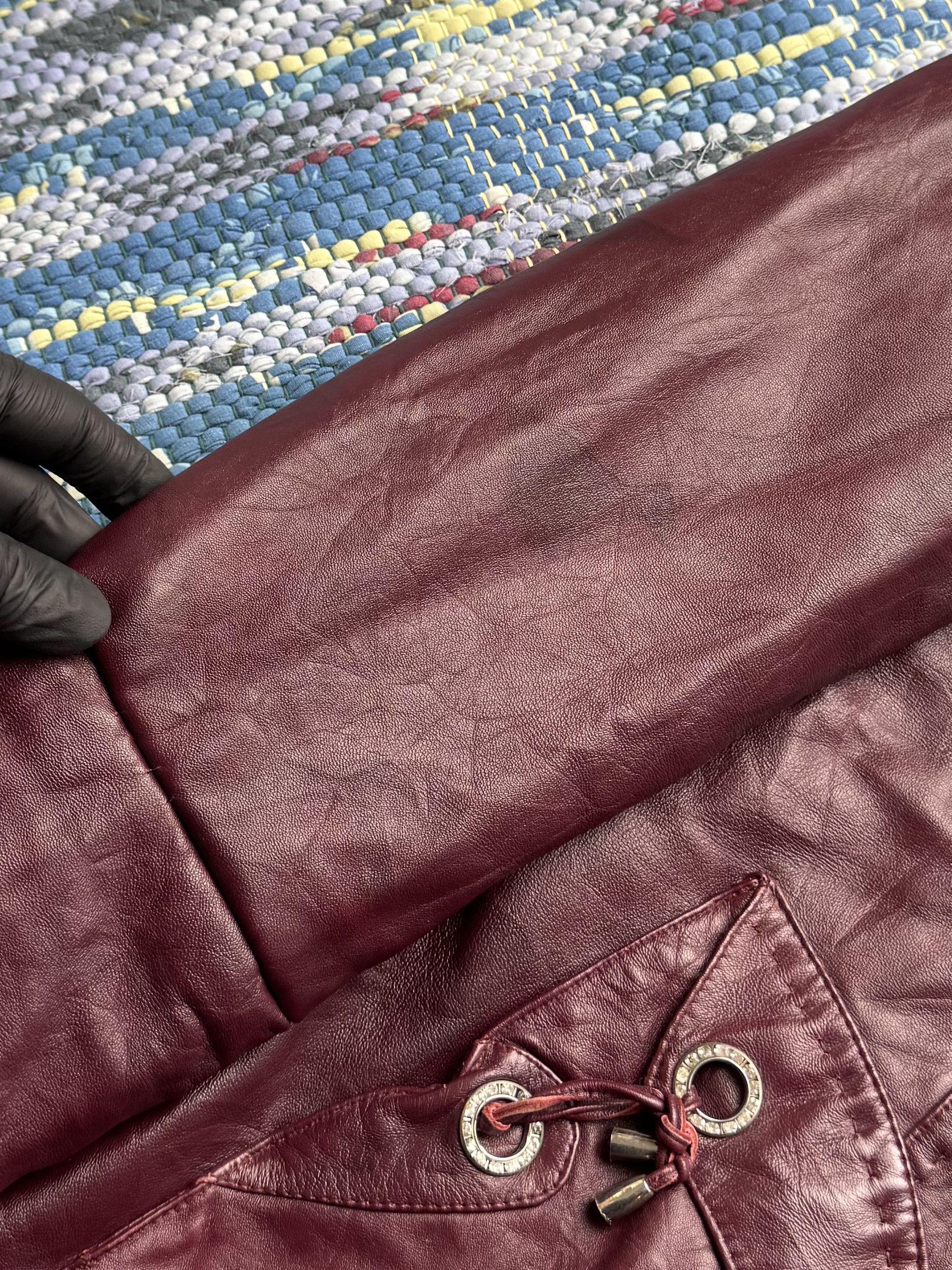 Vintage Vintage Genuine Leather Button Front Casual Mid Length Coat Size L / US 10 / IT 46 - 3 Thumbnail
