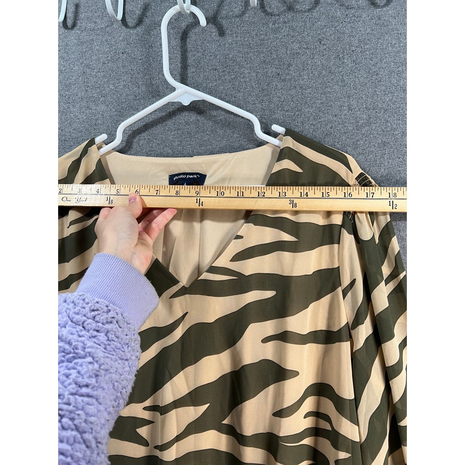 Other Studio Park x Leah Williams Printed Chiffon Blouse Size L / US 10 / IT 46 - 6 Thumbnail