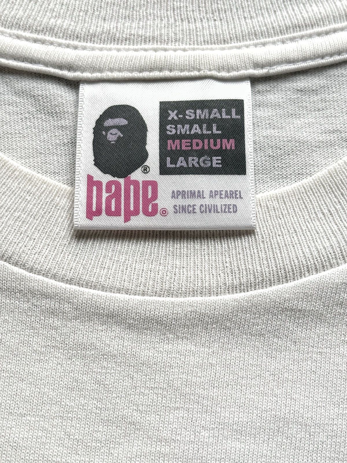 Bape White Label College Tee (2006) Size US M / EU 48-50 / 2 - 9 Thumbnail