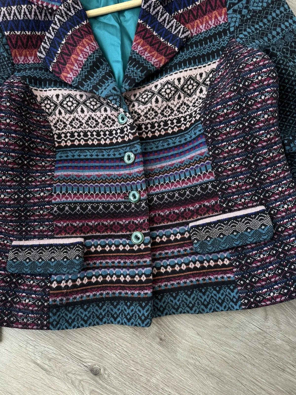 Missoni Vintage Ivko Woman Wool Ornaments Multicolour Blazer Jacket Size M / US 6-8 / IT 42-44 - 7 Thumbnail