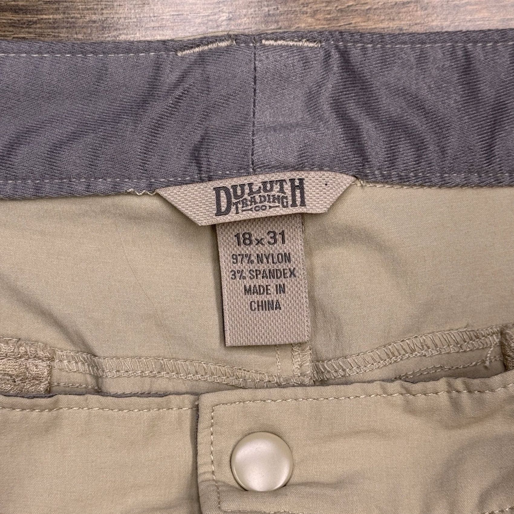 Duluth Trading Company Duluth Trading Company Cargo Pants Womens 18x31 Khaki High Rise Stretch Nylon Outdoor Size 40" / US 18 - 4 Thumbnail