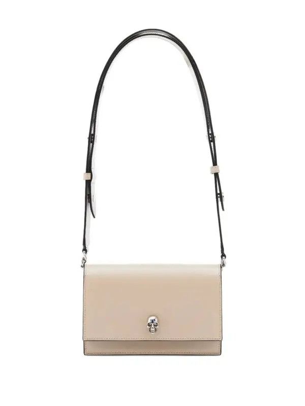Alexander McQueen o1w1db10925 Size: OS/The Biker Small Skull Bag in Beige Size ONE SIZE - 4 Thumbnail