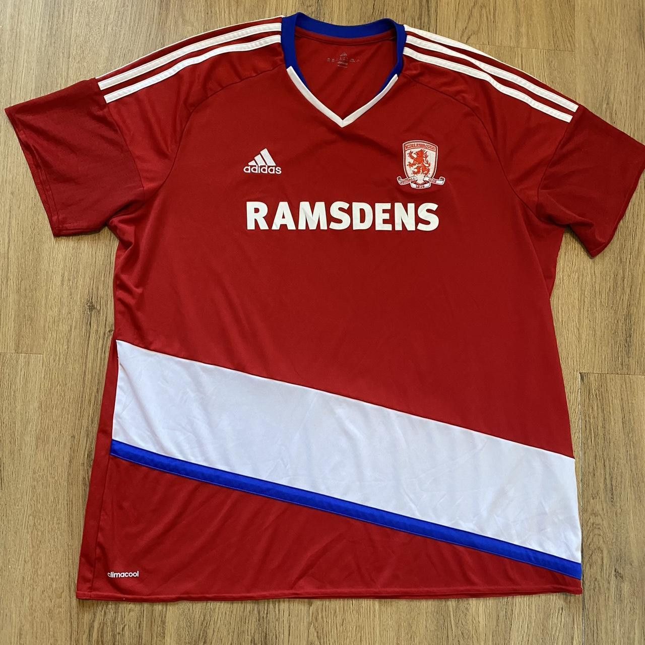 Adidas 2016-17 Middlesbrough Adidas Home Football Shirt Size US S / EU 44-46 / 1 - 1 Thumbnail