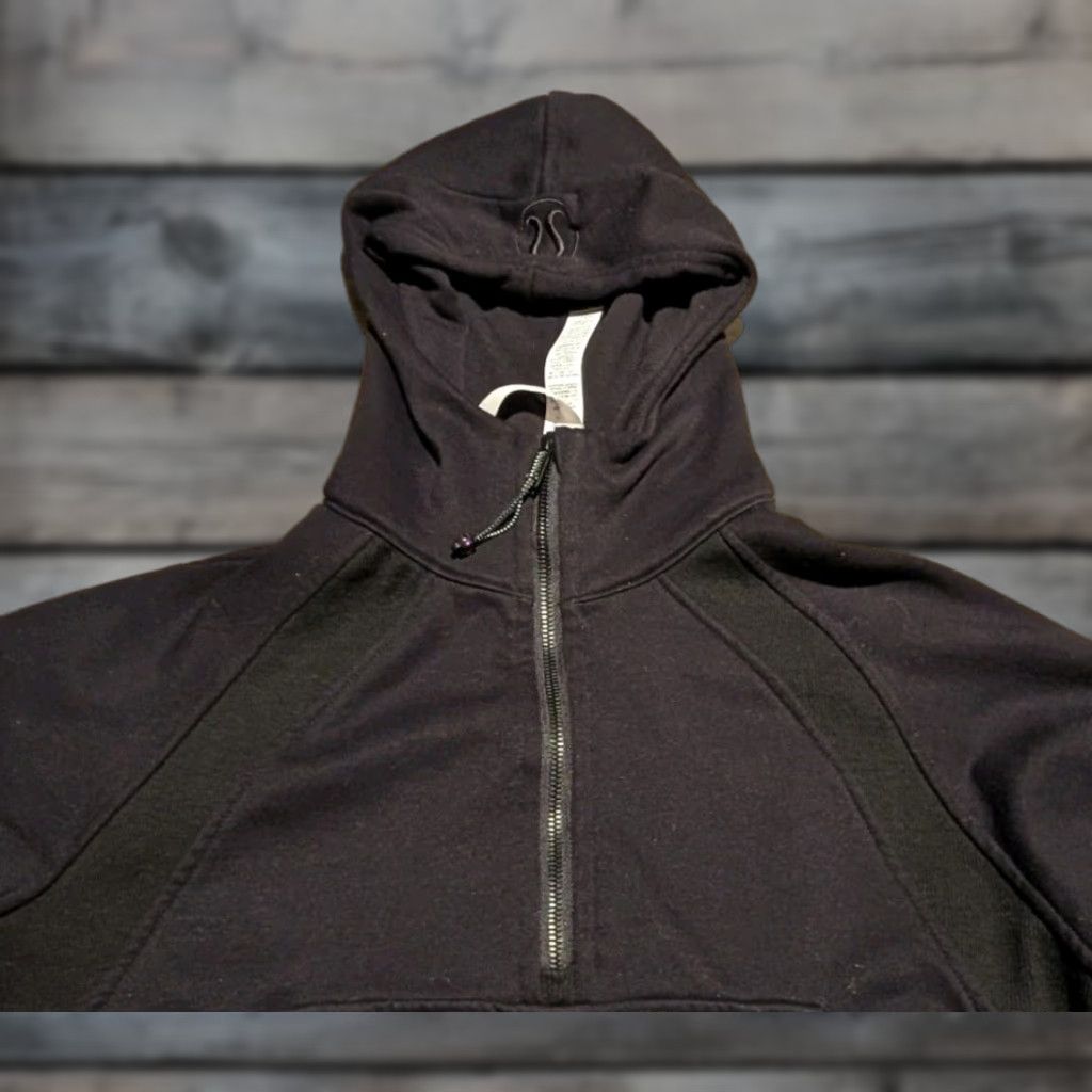 Lululemon VINTAGE Lululemon Women's M/L Scuba Oversized Half Zip Hoodie Black EUC Size M / US 6-8 / IT 42-44 - 1 Thumbnail