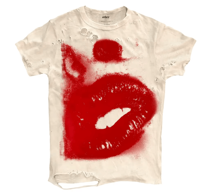 Japanese Brand Lips Graphic Ripped Men T-shirt Size US S / EU 44-46 / 1 - 3 Thumbnail