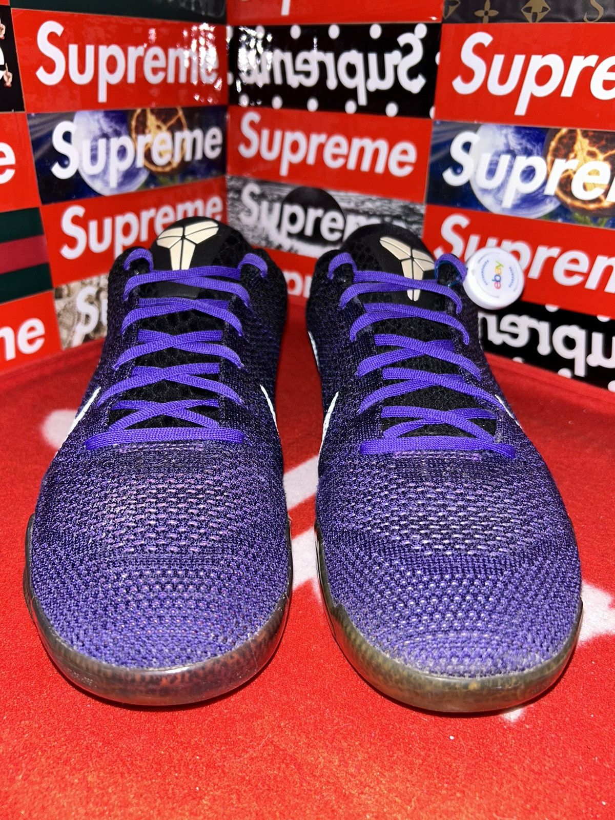 Nike Nike Kobe 11 Elite Low Eulogy Hyper Grape 822675-510 size 13 Size US 13 / EU 46 - 2 Thumbnail