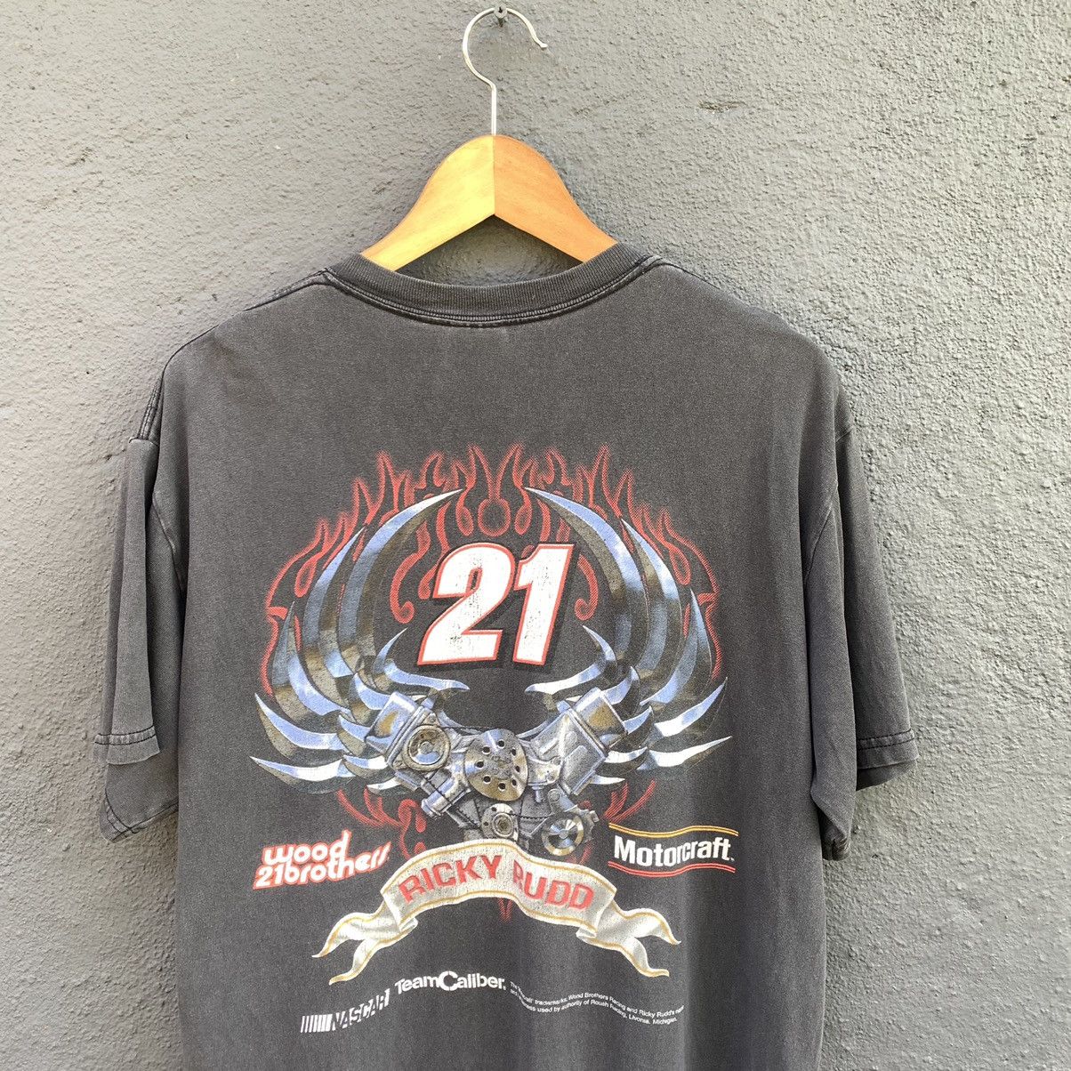 West Coast Choppers Thrashed Faded Faded Y2K Ricky Rudd Motorcraft Tee Size US M / EU 48-50 / 2 - 2 Thumbnail