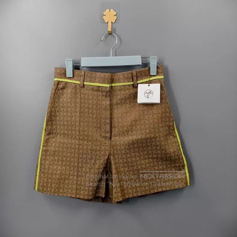 Hermes Hermes Printed Logo Shorts Size 24" / US 00 / IT 34 - 1 Thumbnail