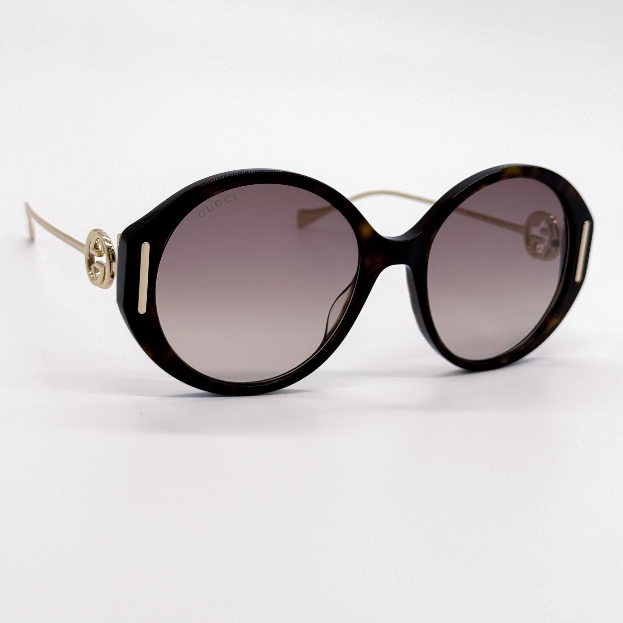 Gucci NEW GUCCI SUNGLASSES GG1202S 003 HAVANA/GOLD OVERSIZED WOMEN Size ONE SIZE - 5 Thumbnail