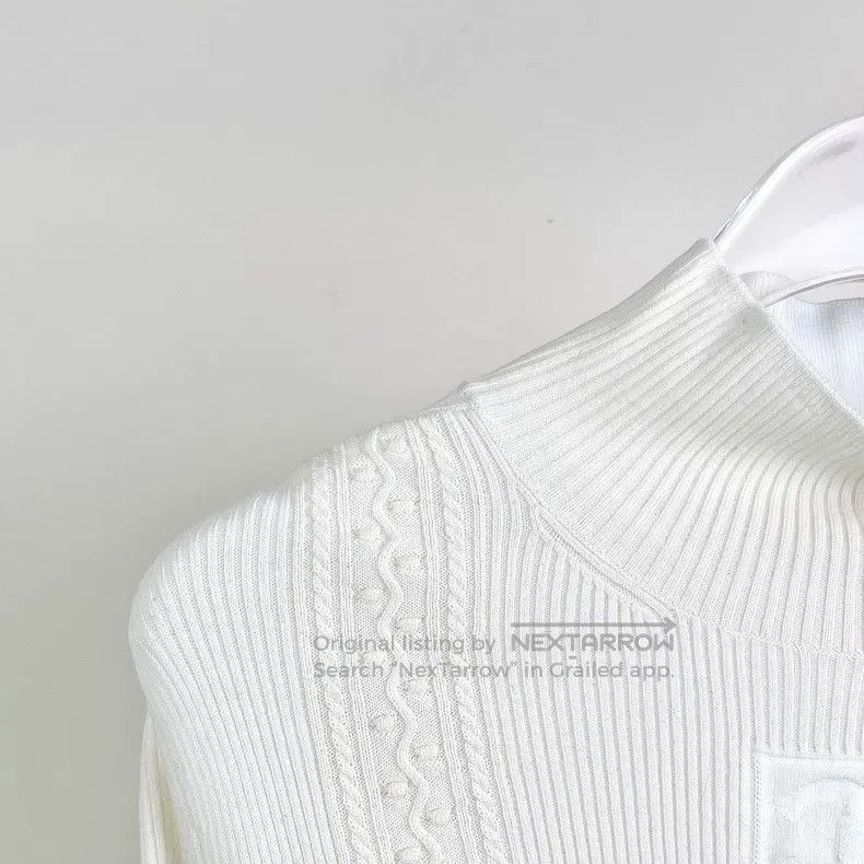 Chanel Chanel 24N white half-neck knit sweater Size XS / US 0-2 / IT 36-38 - 3 Thumbnail