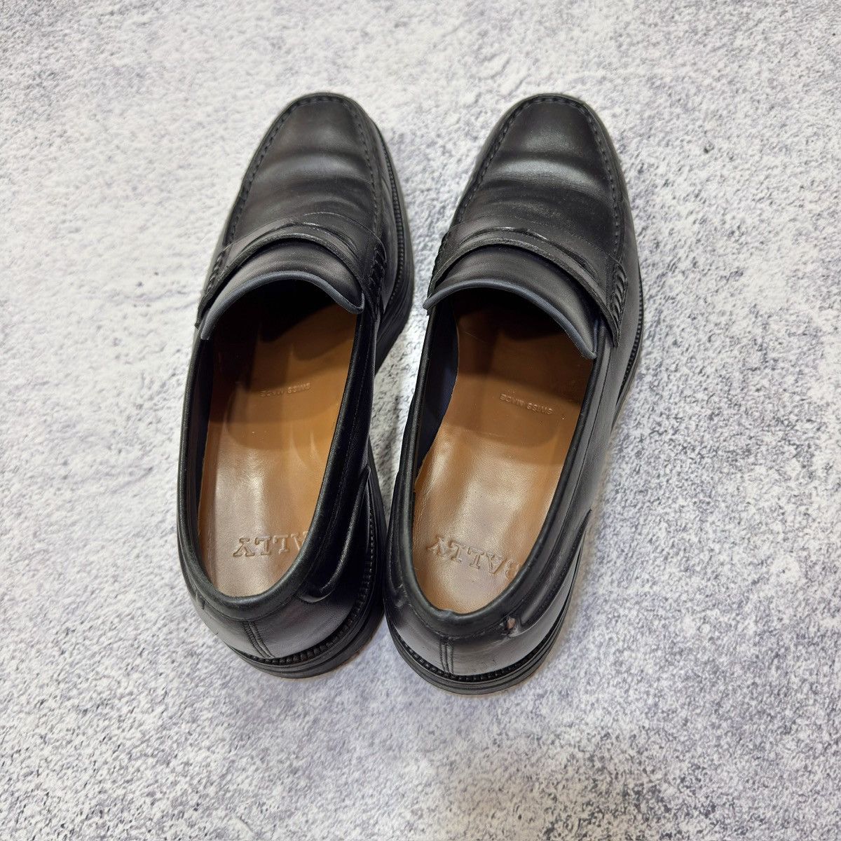 Bally Bally Bardony Black Leather Penny Loafers US9 UK8E EU42.5 Size US 9 / EU 42 - 12 Thumbnail