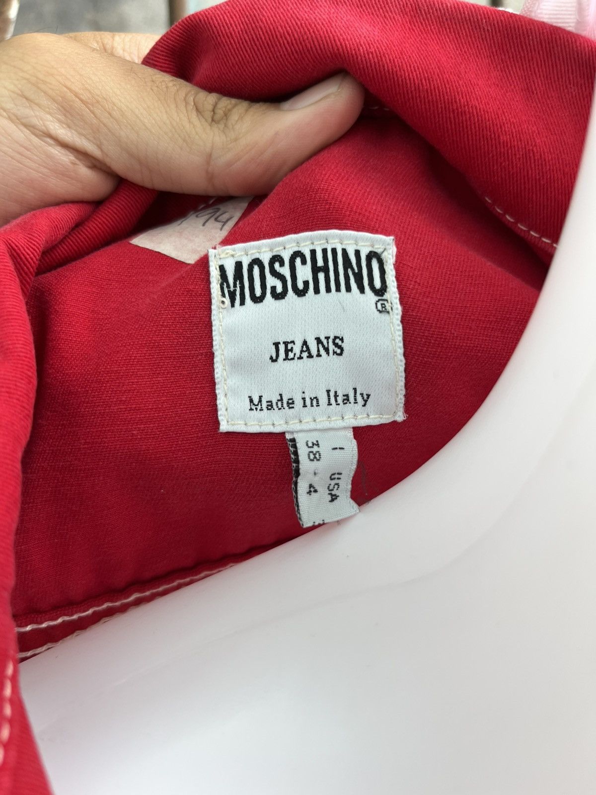 Moschino Love Me Love Me Not Daisy Collar Denim Jacket Size XS / US 0-2 / IT 36-38 - 9 Thumbnail