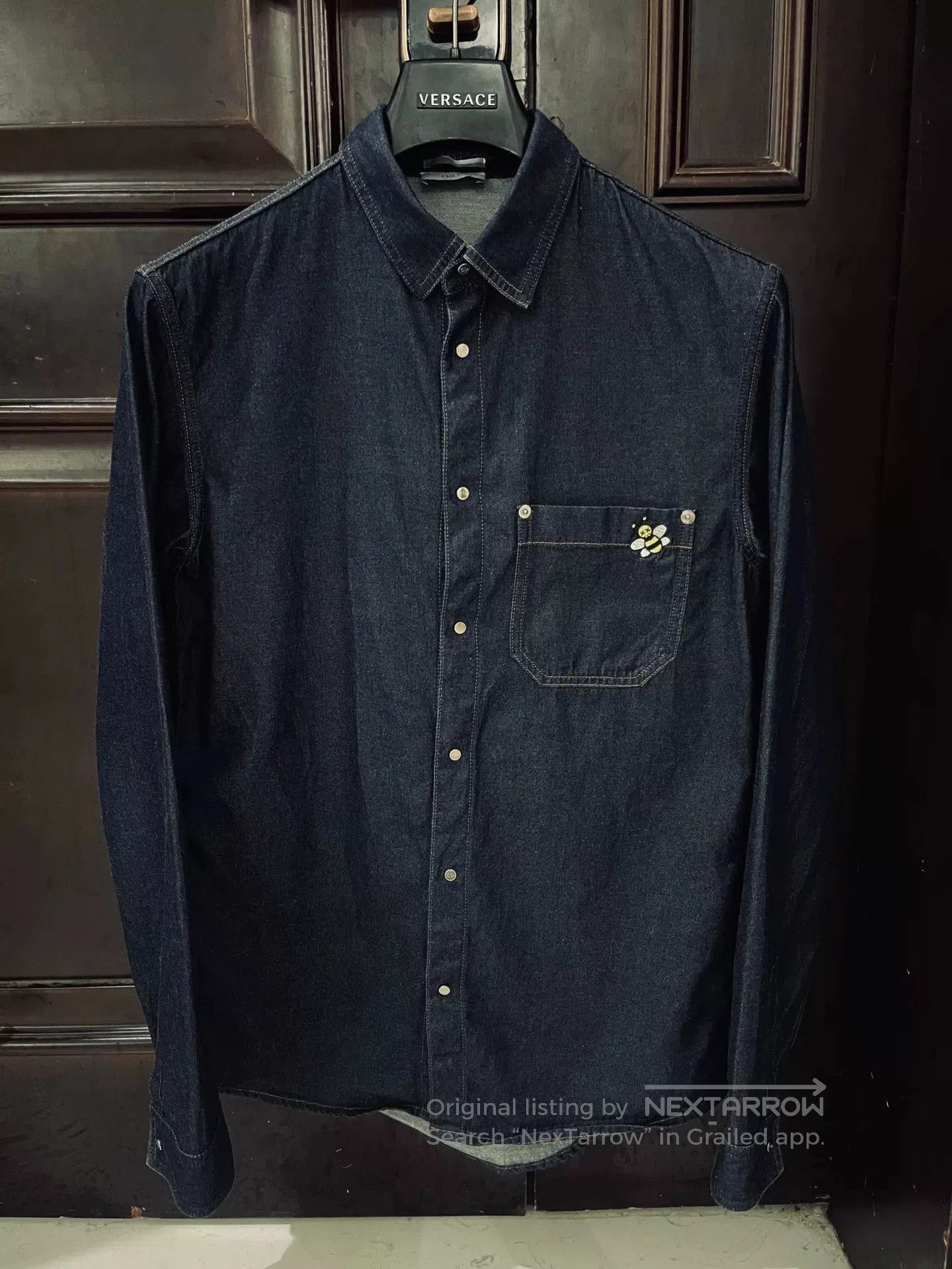 Dior Dior Kaws Embroidered Denim Shirt. Size US M / EU 48-50 / 2 - 1 Thumbnail